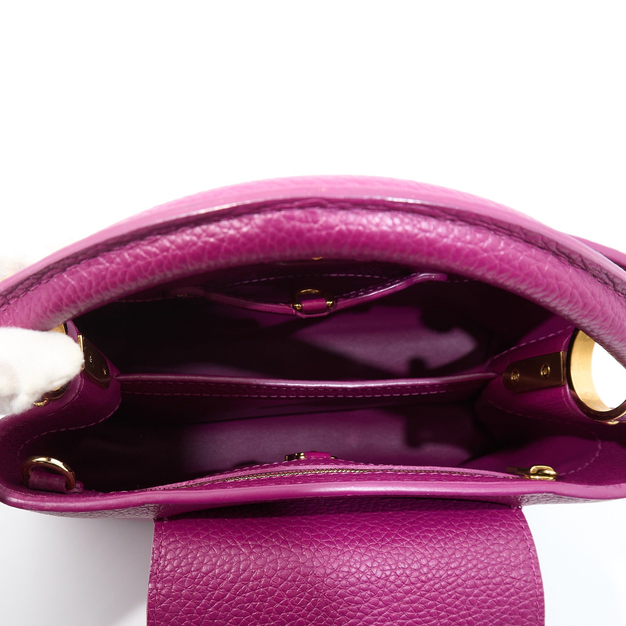 Louis Vuitton Taurilion Studded Sol Capucines Magenta PM