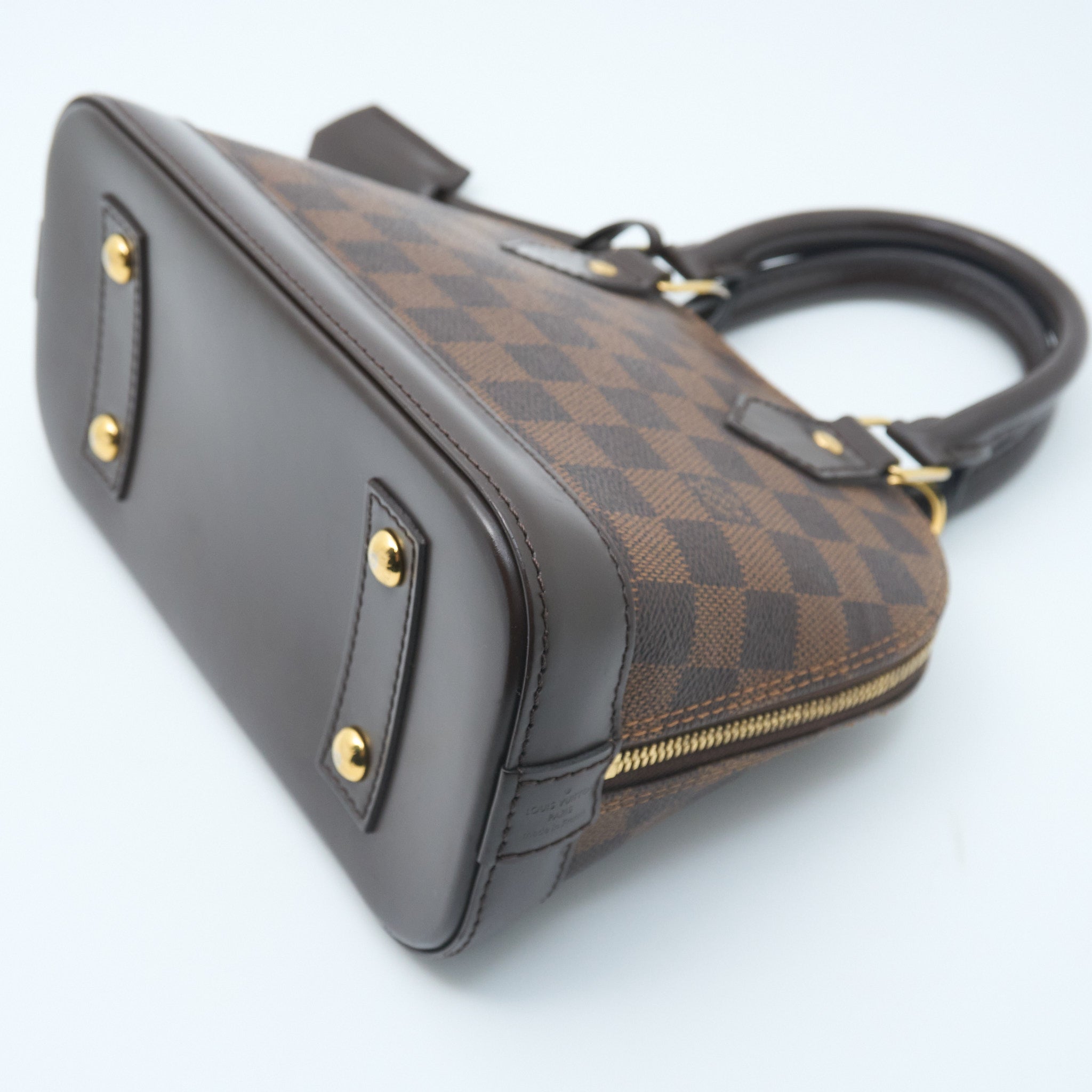 Louis Vuitton Alma BB Bag in Damier Ebene