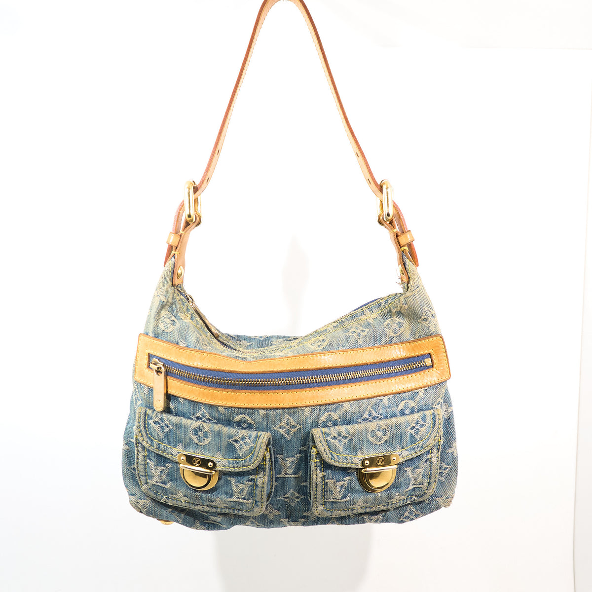 Louis Vuitton Vintage Denim Baggy PM Shoulder Bag