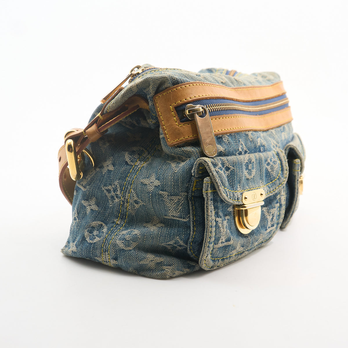 Louis Vuitton Vintage Denim Baggy PM Shoulder Bag