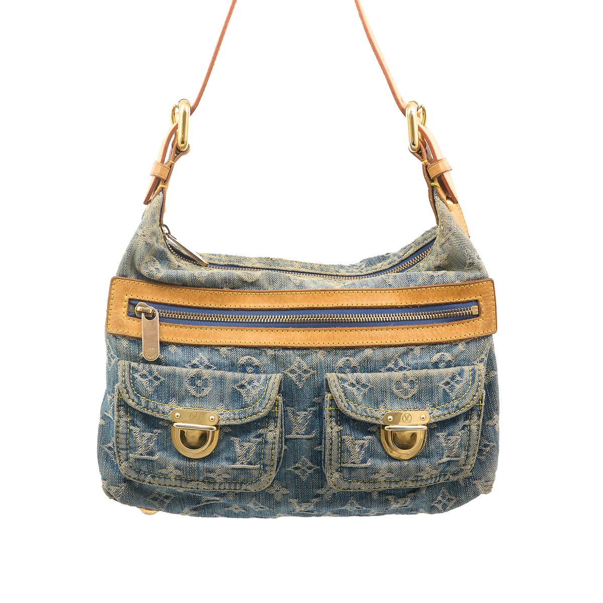 Louis Vuitton Vintage Denim Baggy PM Shoulder Bag