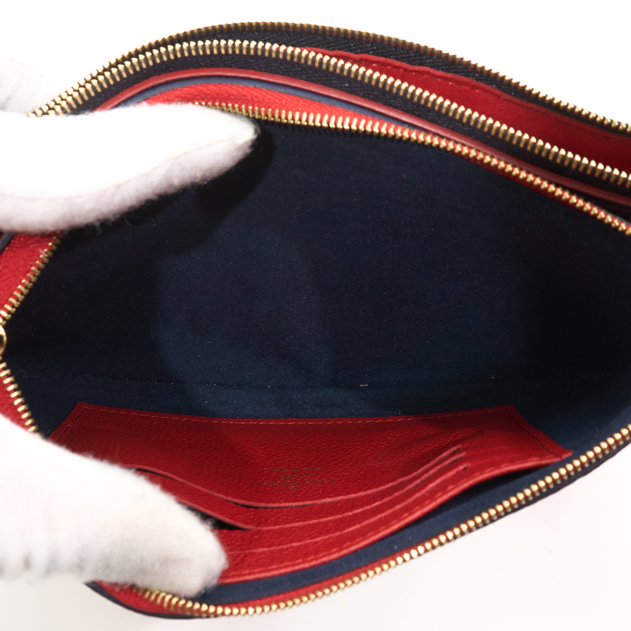 Louis Vuitton Pochette Double Zip Monogram Empriente Bag