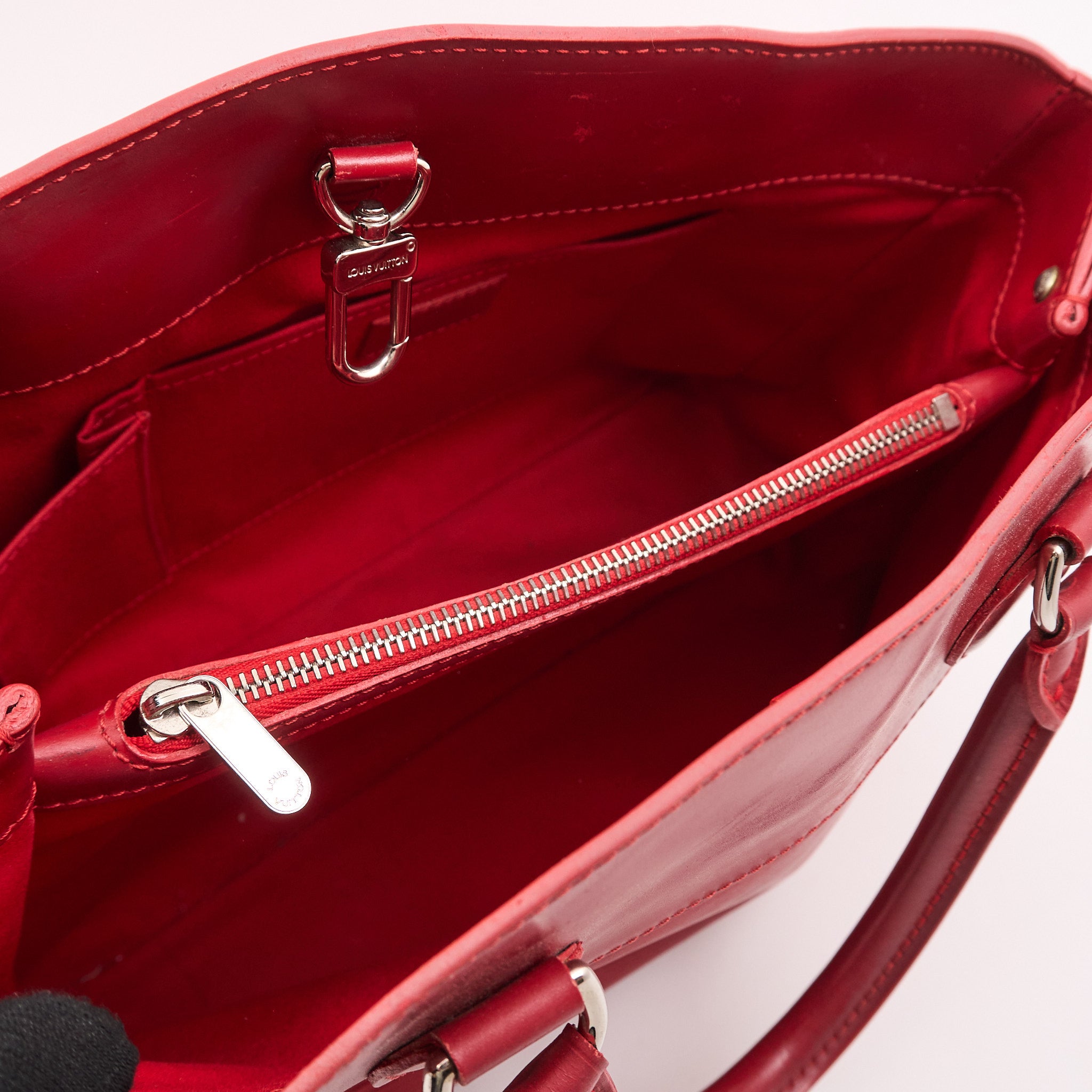 Louis Vuitton Red Epi Leather Passy Tote