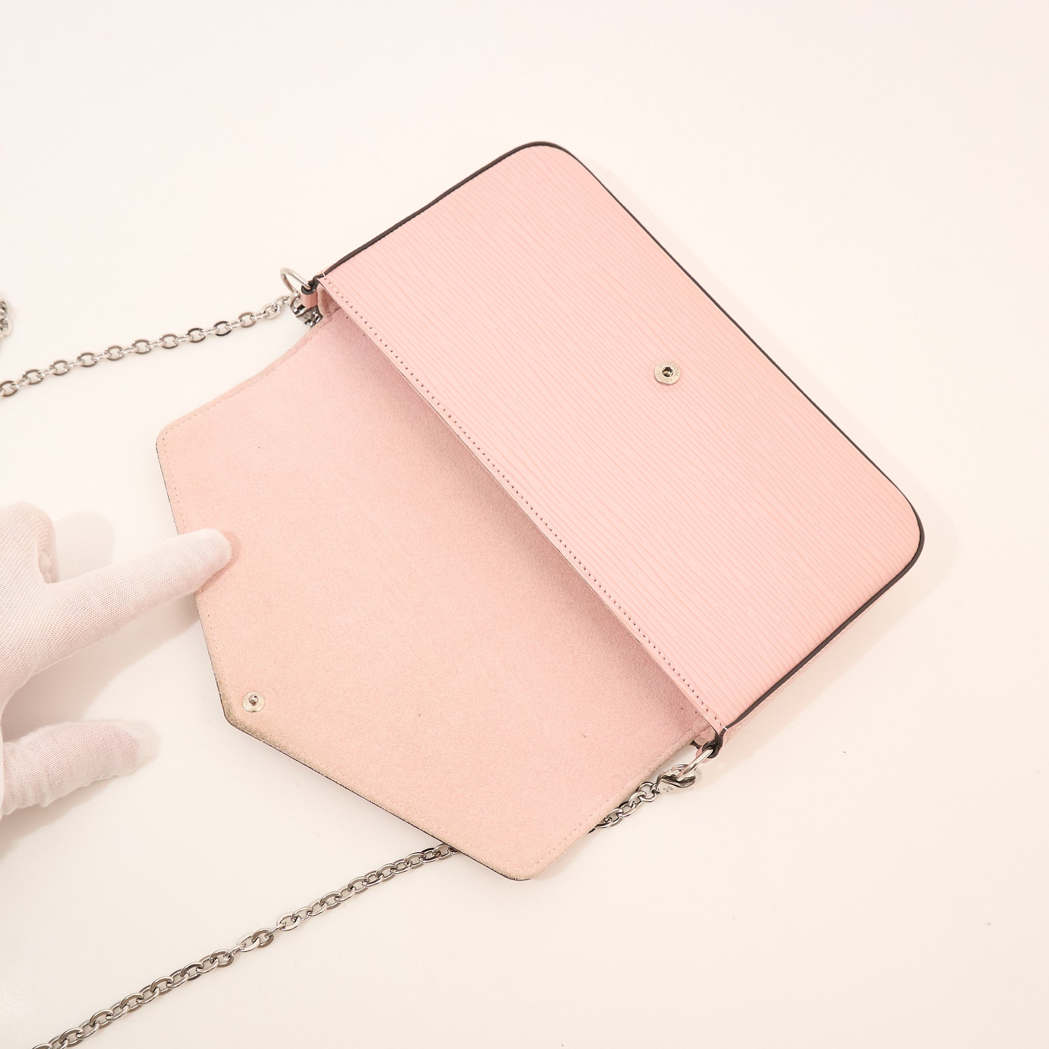Louis Vuitton Felicie Pochette Epi Pink