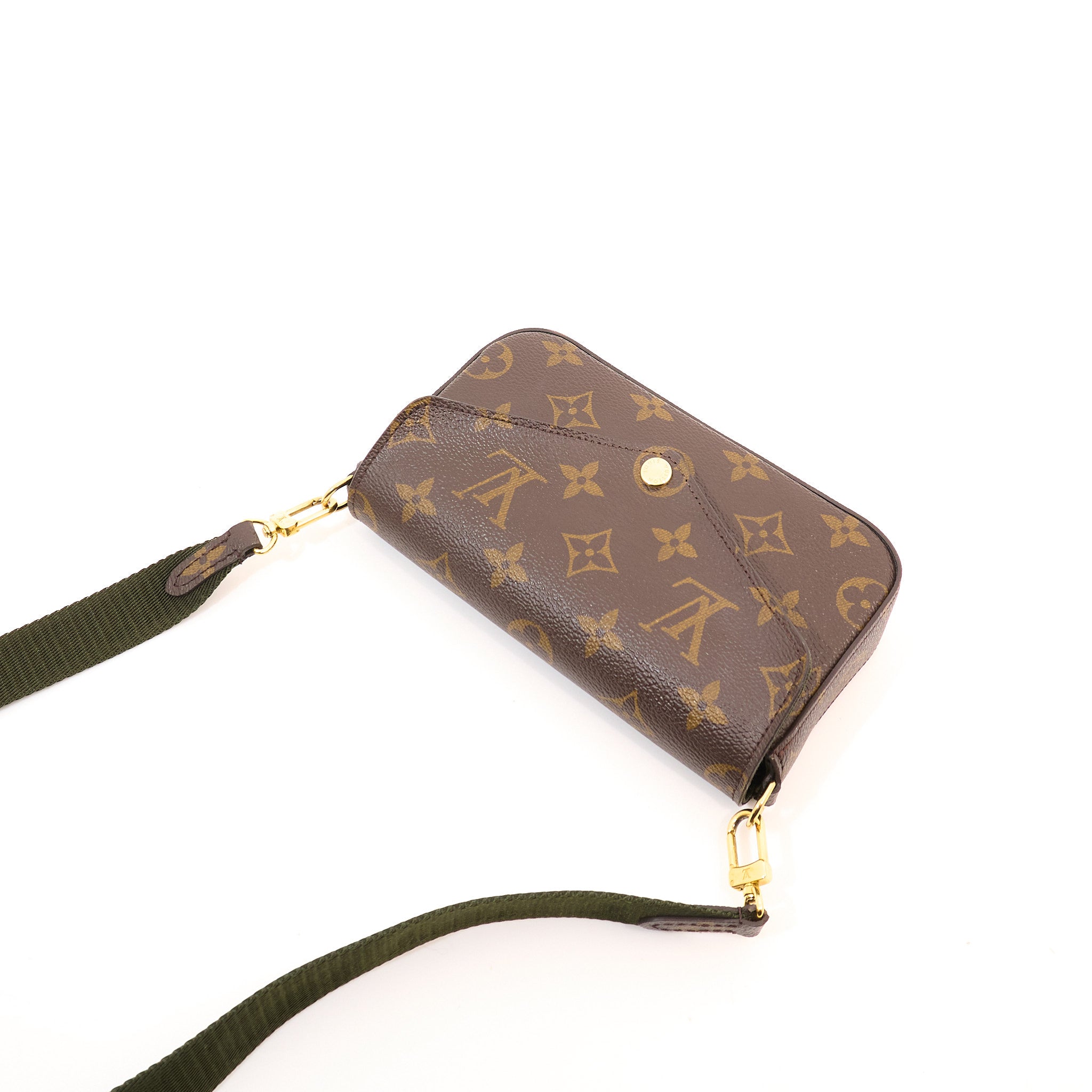 Louis Vuitton Felicie Strap & Go Pochette Monogram Canvas Shoulder Bag