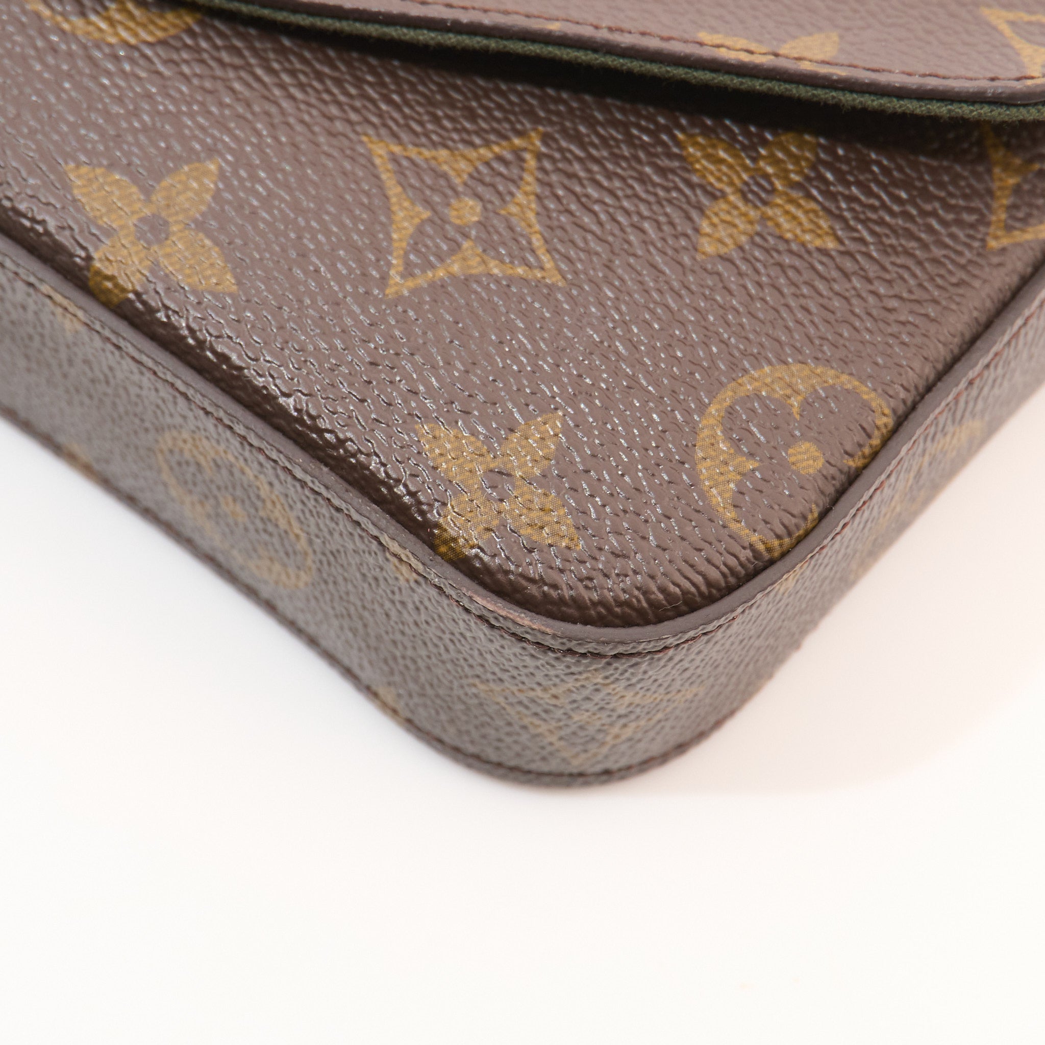 Louis Vuitton Felicie Strap & Go Pochette Monogram Canvas Shoulder Bag