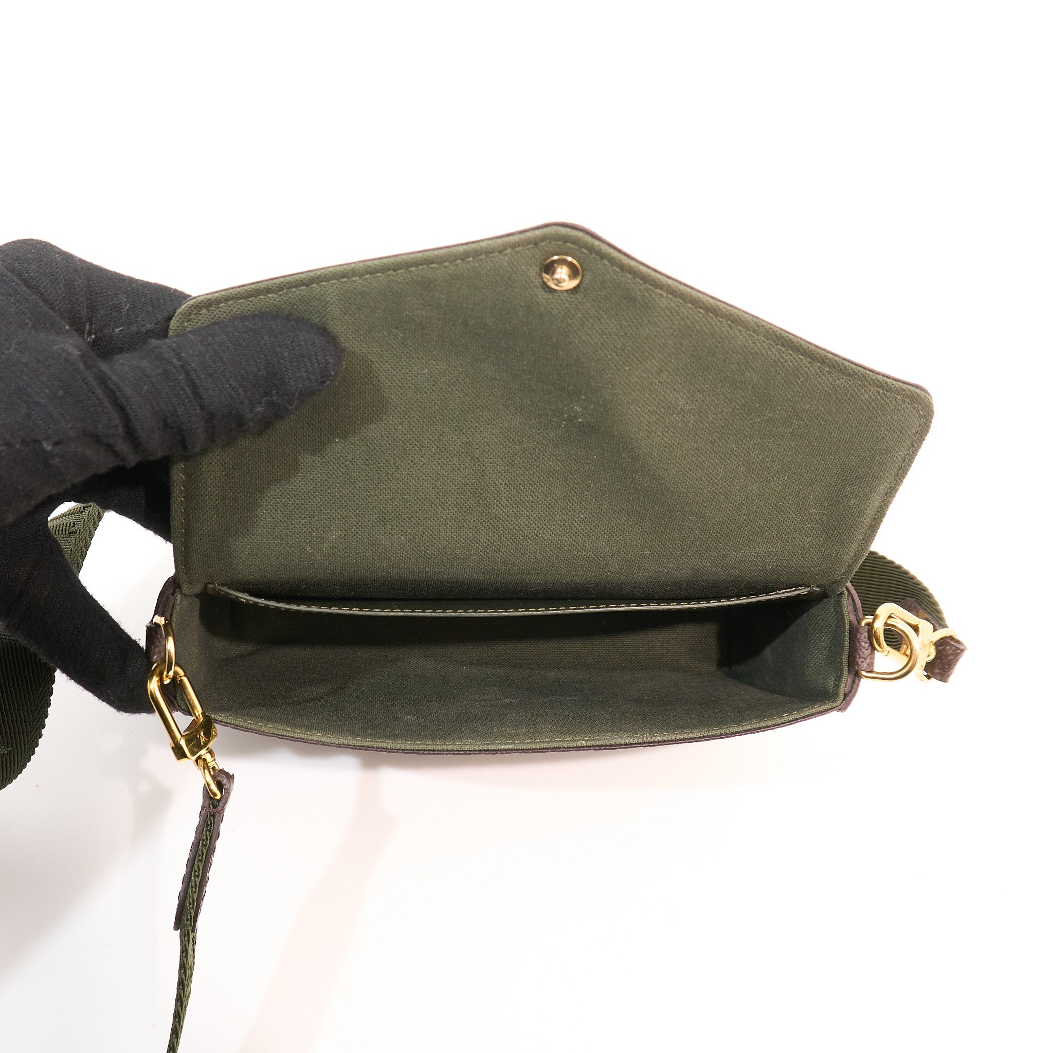 Louis Vuitton Felicie Strap & Go Pochette Monogram Canvas Shoulder Bag