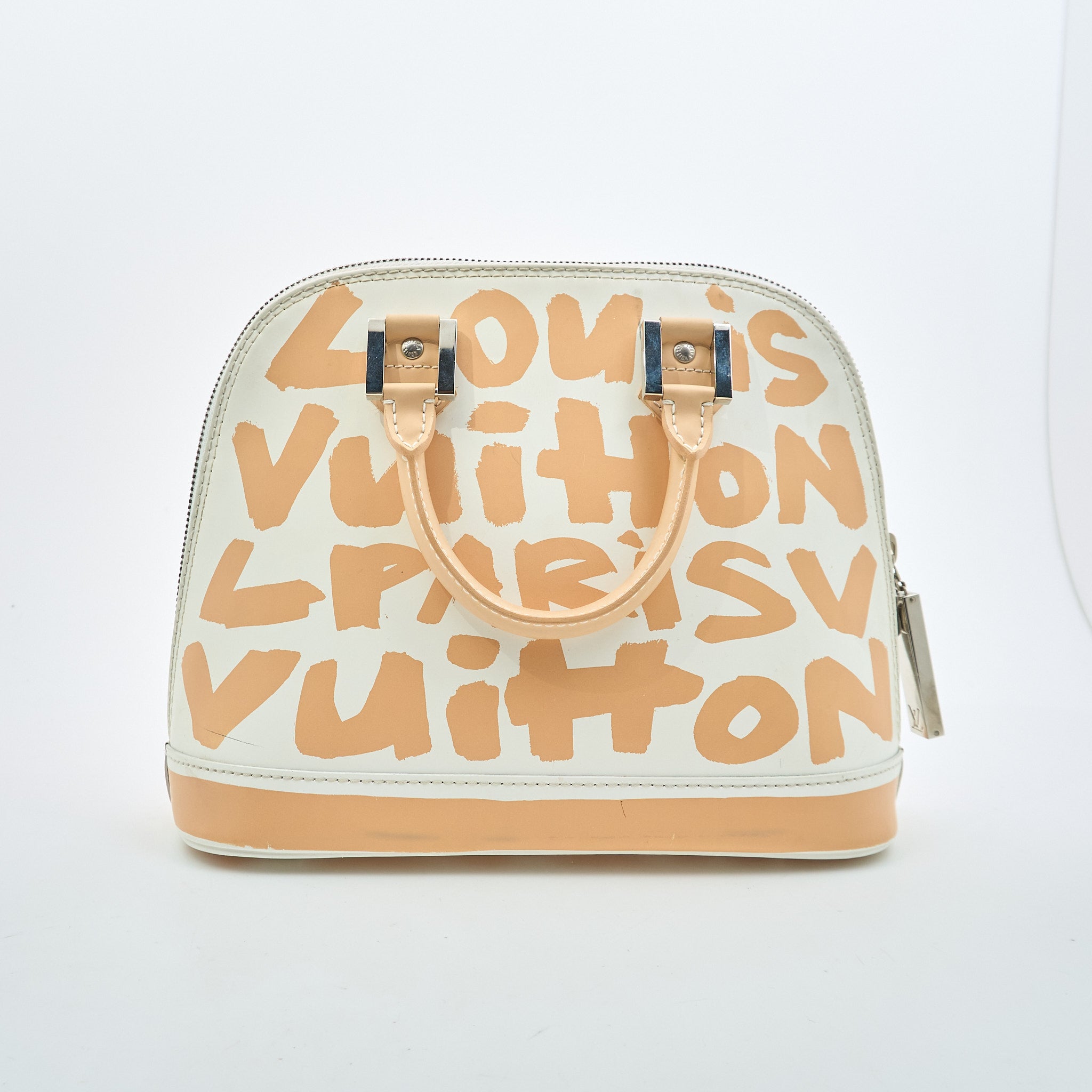 Louis Vuitton Graffiti Alma GM Peach