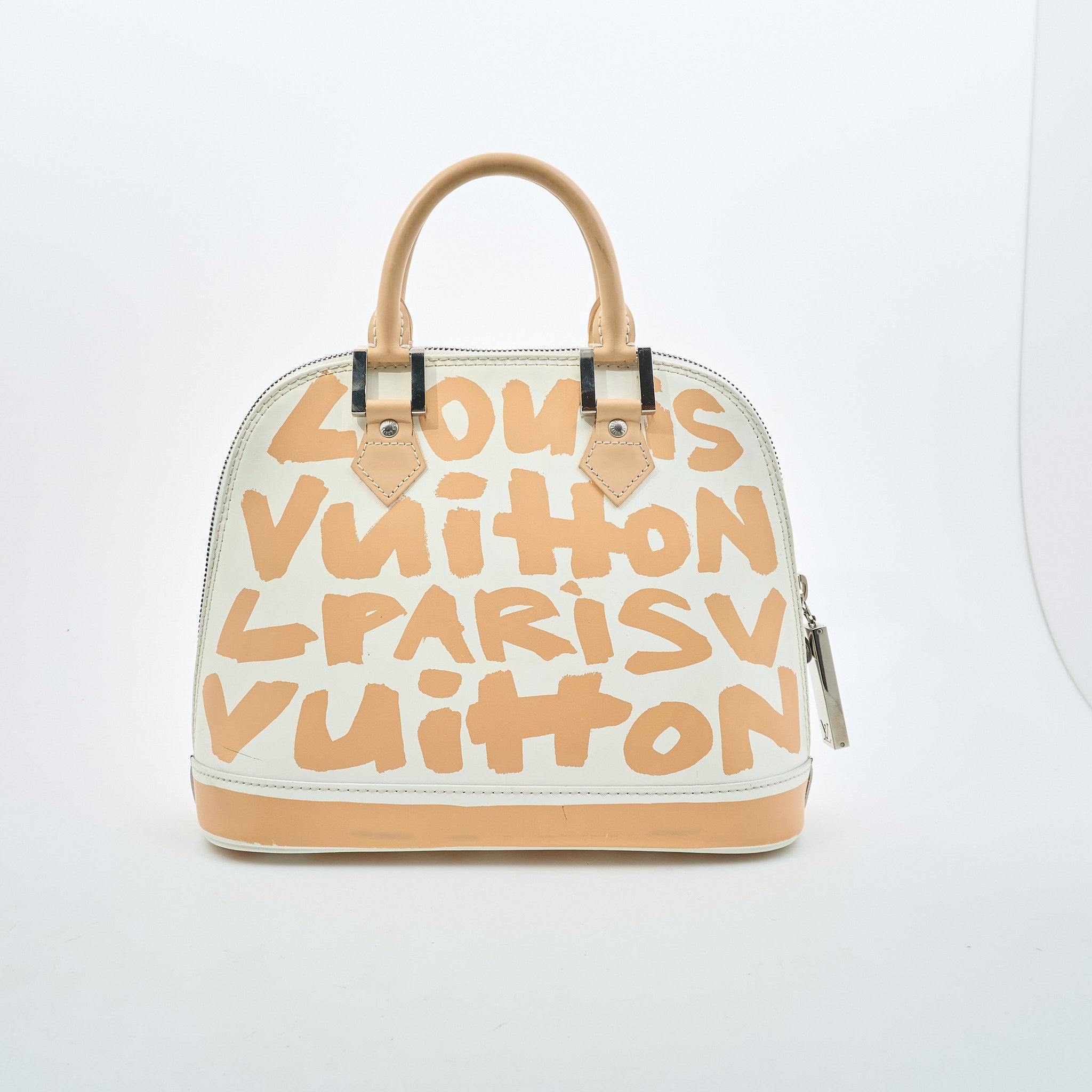 Louis Vuitton Graffiti Alma GM Peach