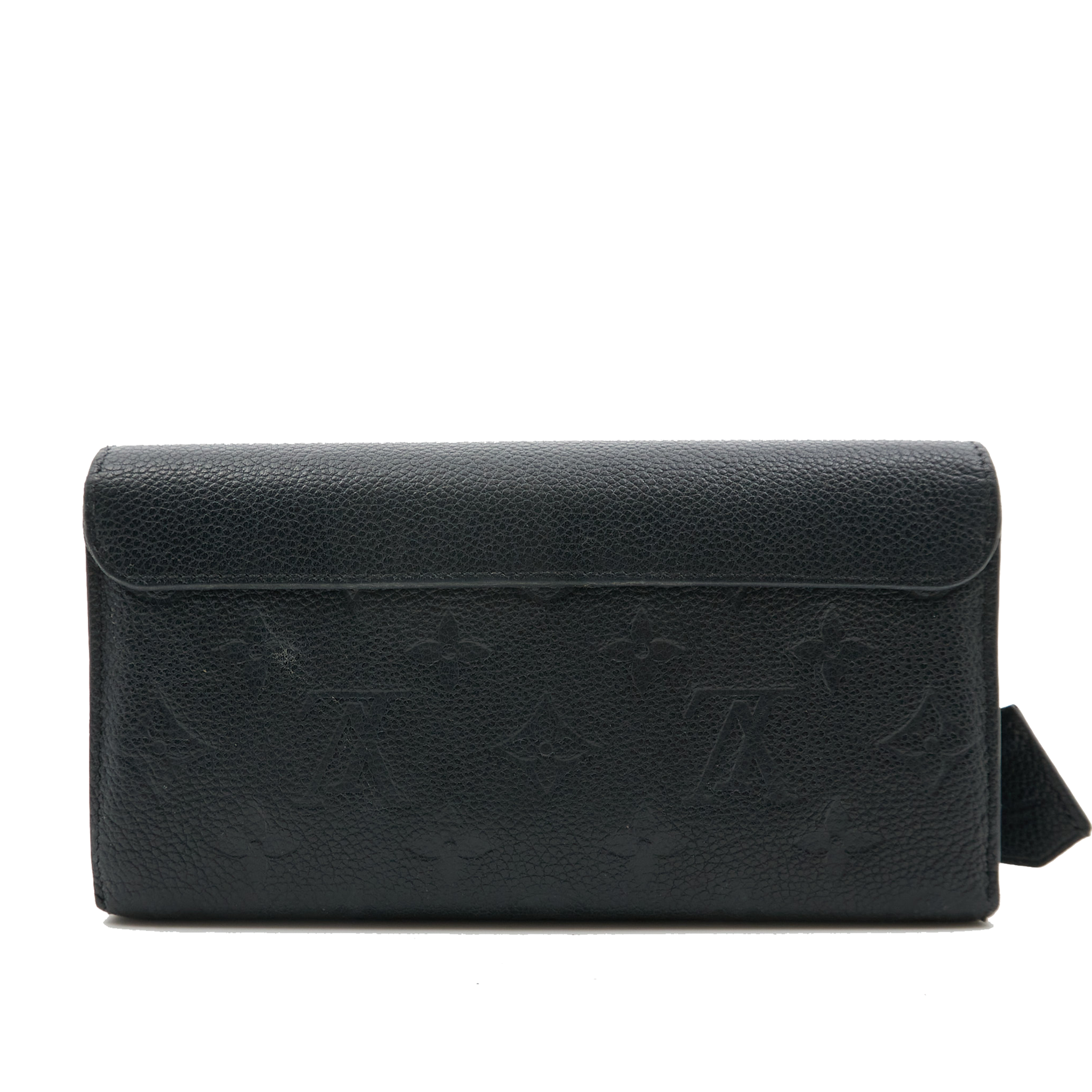 Louis Vuitton Monogram Flap Wallet in Black Empreinte Leather