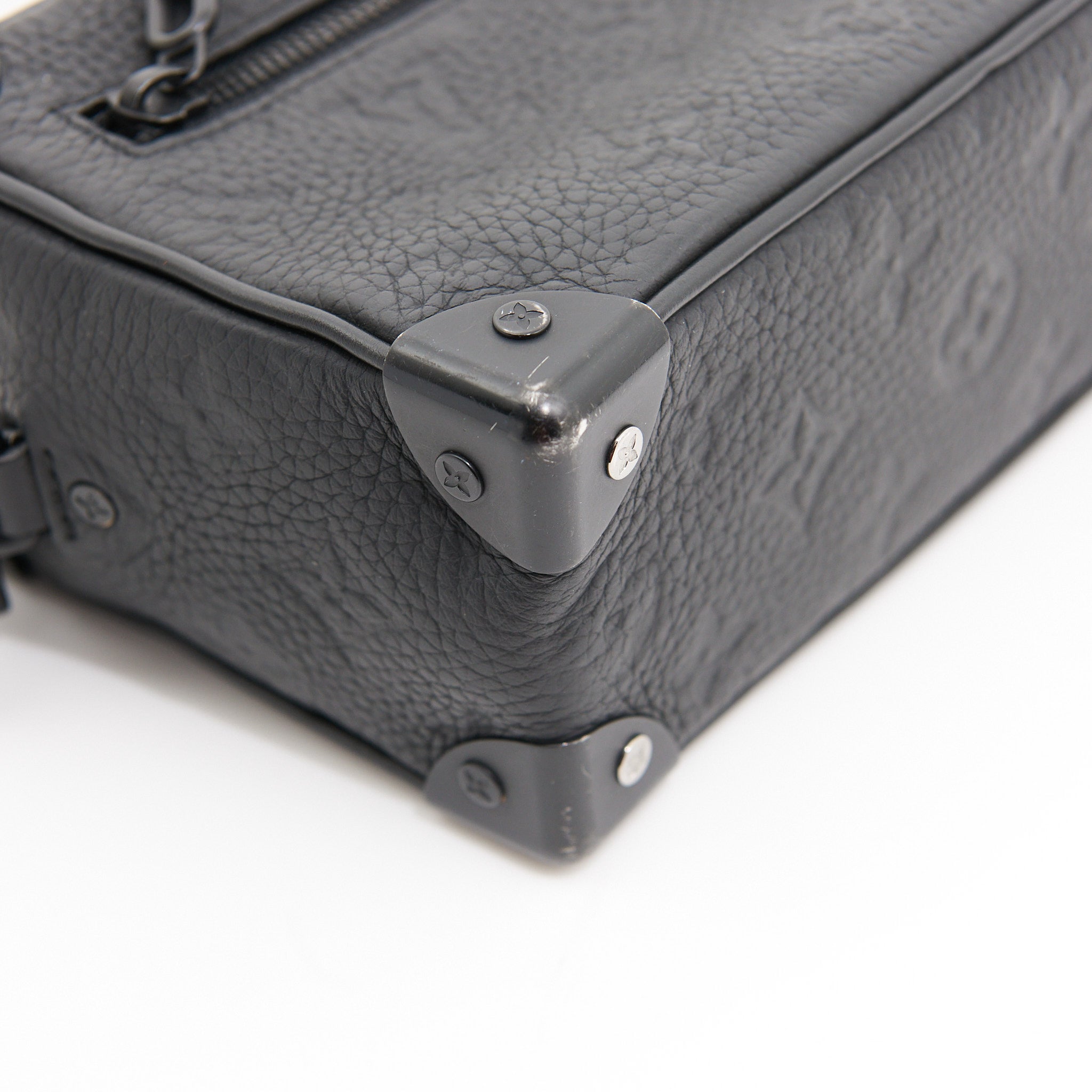 Louis Vuitton Leather Soft Trunk in Black BHW