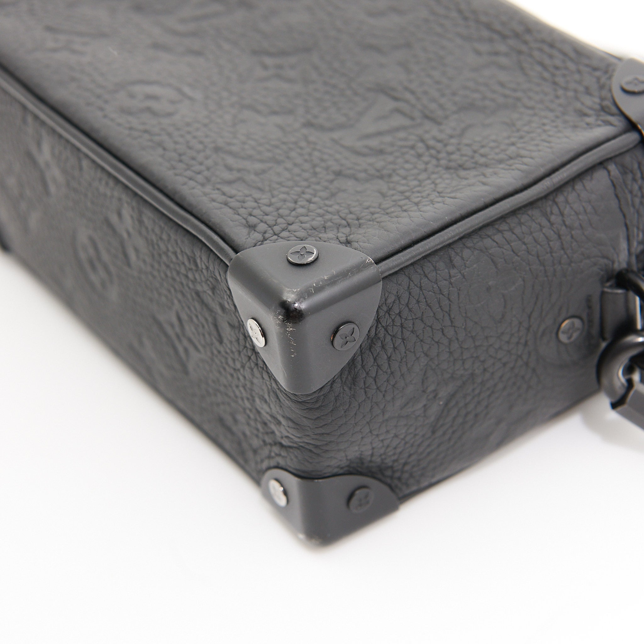 Louis Vuitton Leather Soft Trunk in Black BHW