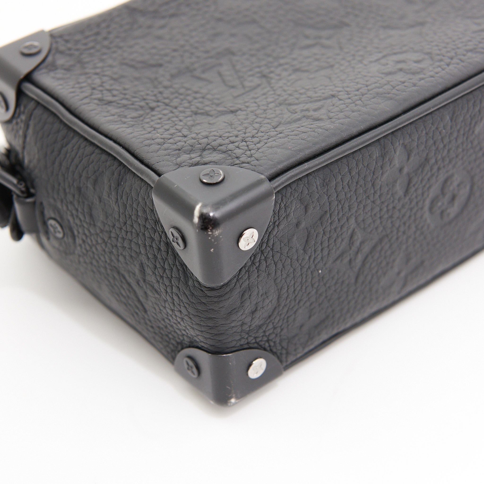 Louis Vuitton Leather Soft Trunk in Black BHW