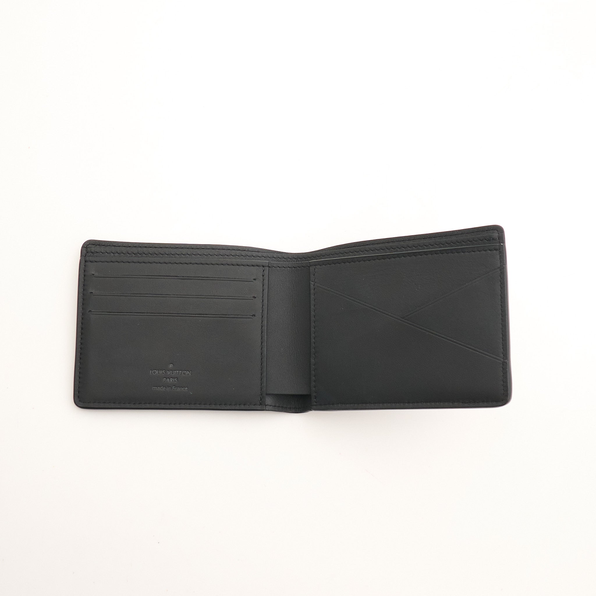 Louis Vuitton Men's Black Leather Wallet
