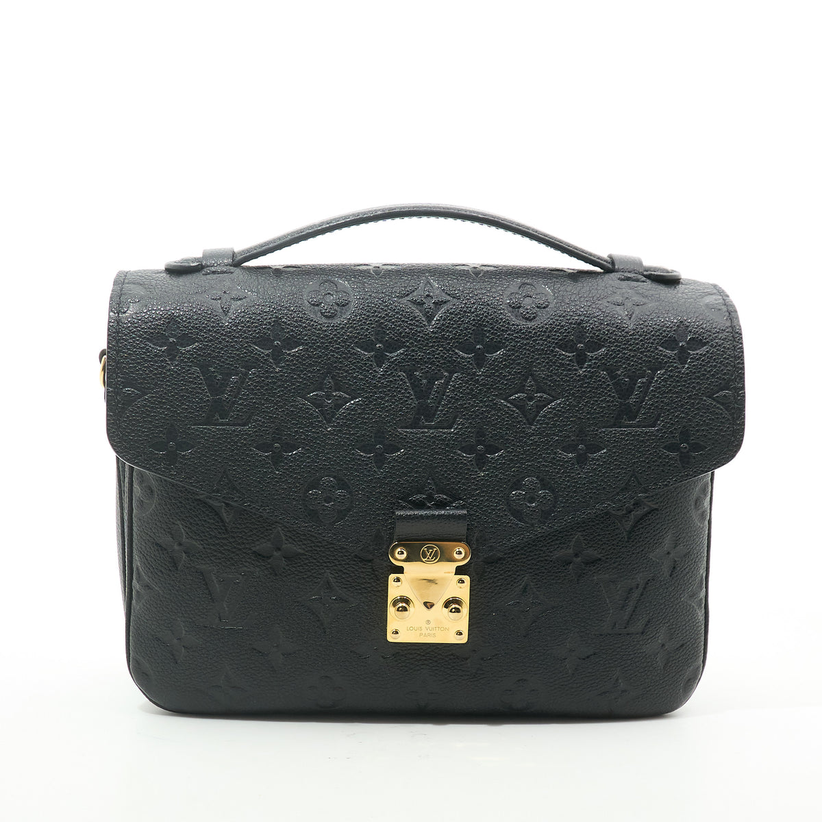 Louis Vuitton Pochette Metis Black Empreinte Leather Bag
