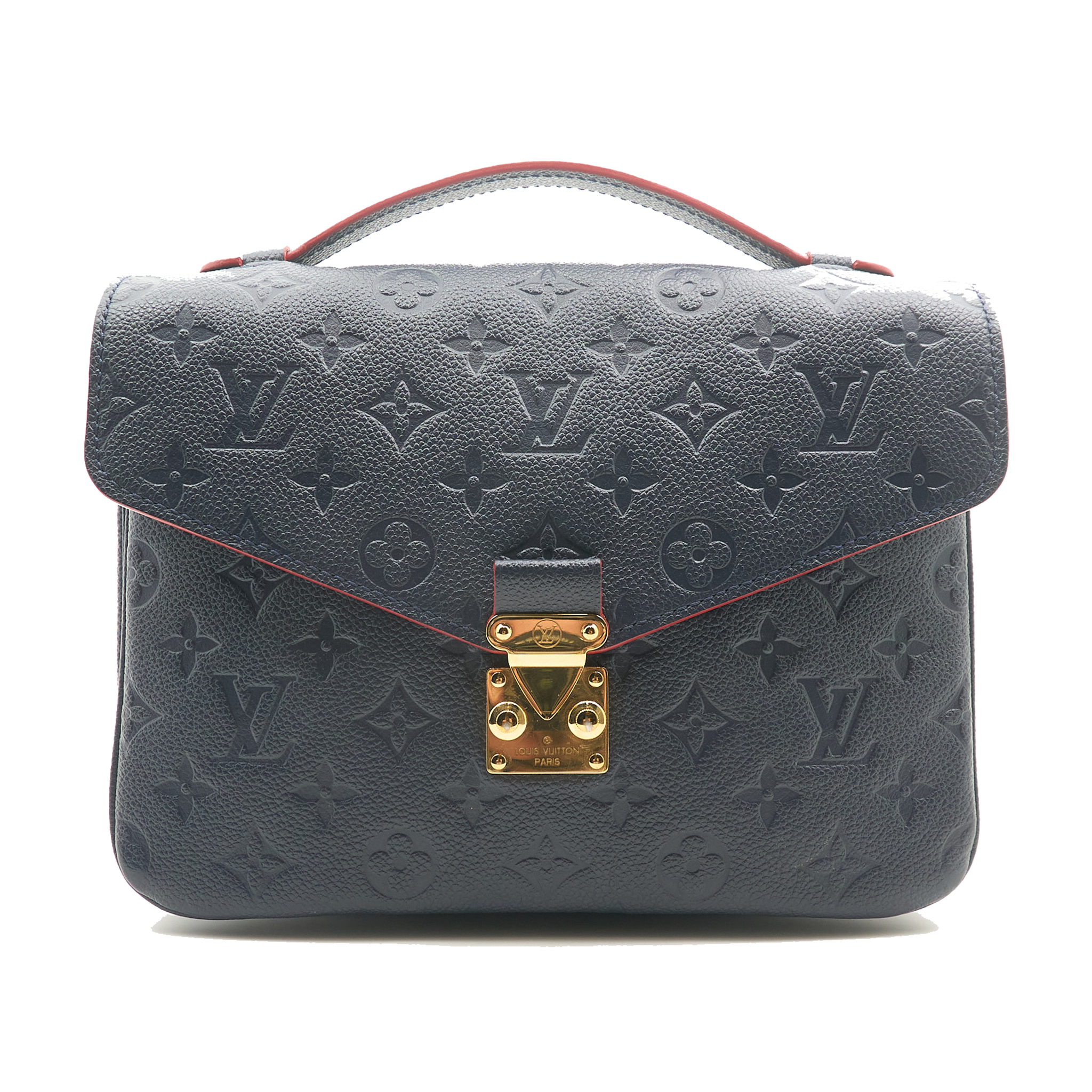 Louis Vuitton Metis Marine Rouge Empreinte Leather