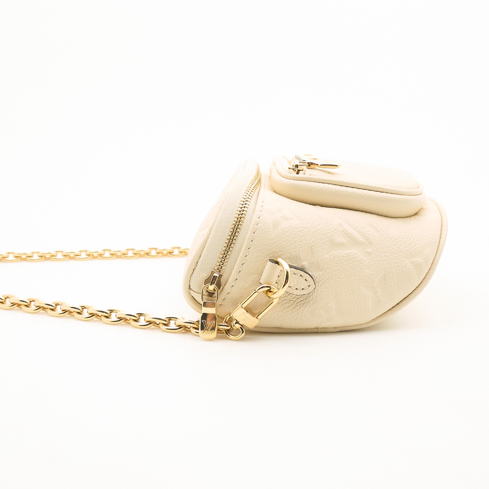 Louis Vuitton Mini Bumbag in Cream Monogram Empreinte leather
