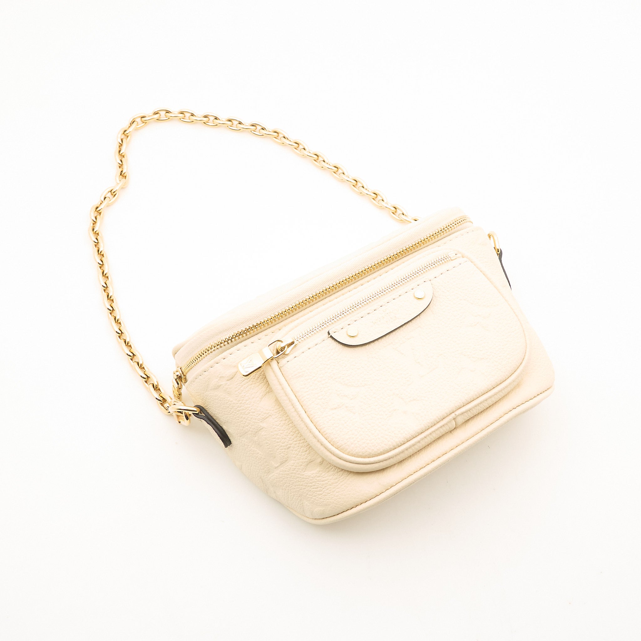Louis Vuitton Mini Bumbag in Cream Monogram Empreinte leather