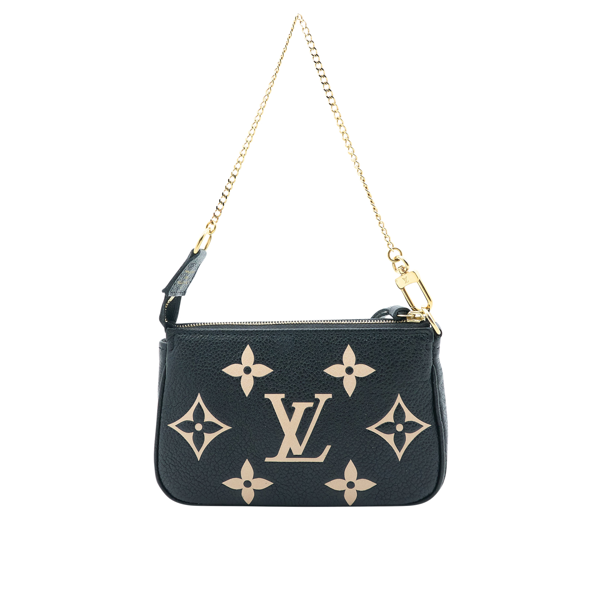 Louis Vuitton Mini Pochette Bicolour Monogram Empreinte Leather Bag