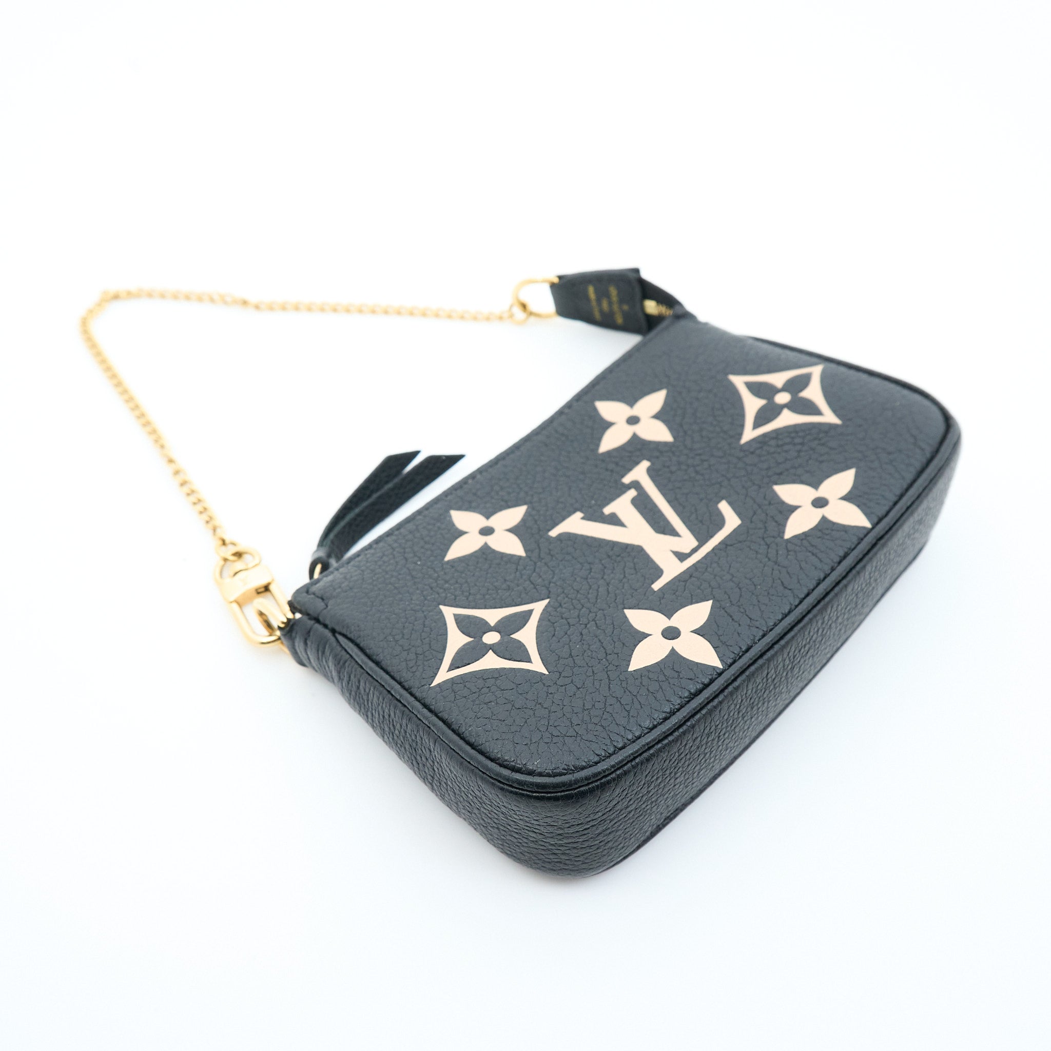 Louis Vuitton Mini Pochette Bicolour Monogram Empreinte Leather Bag