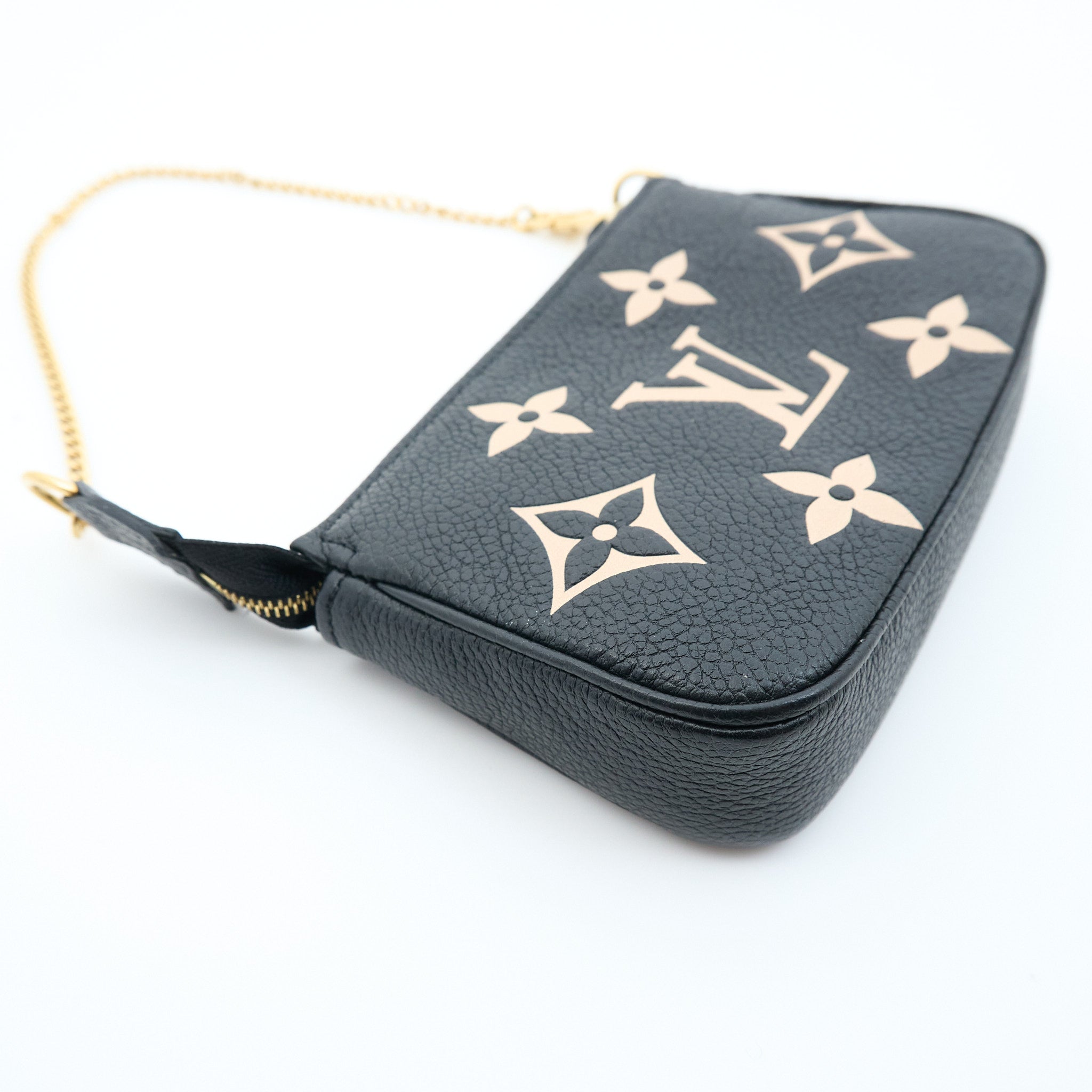 Louis Vuitton Mini Pochette Bicolour Monogram Empreinte Leather Bag