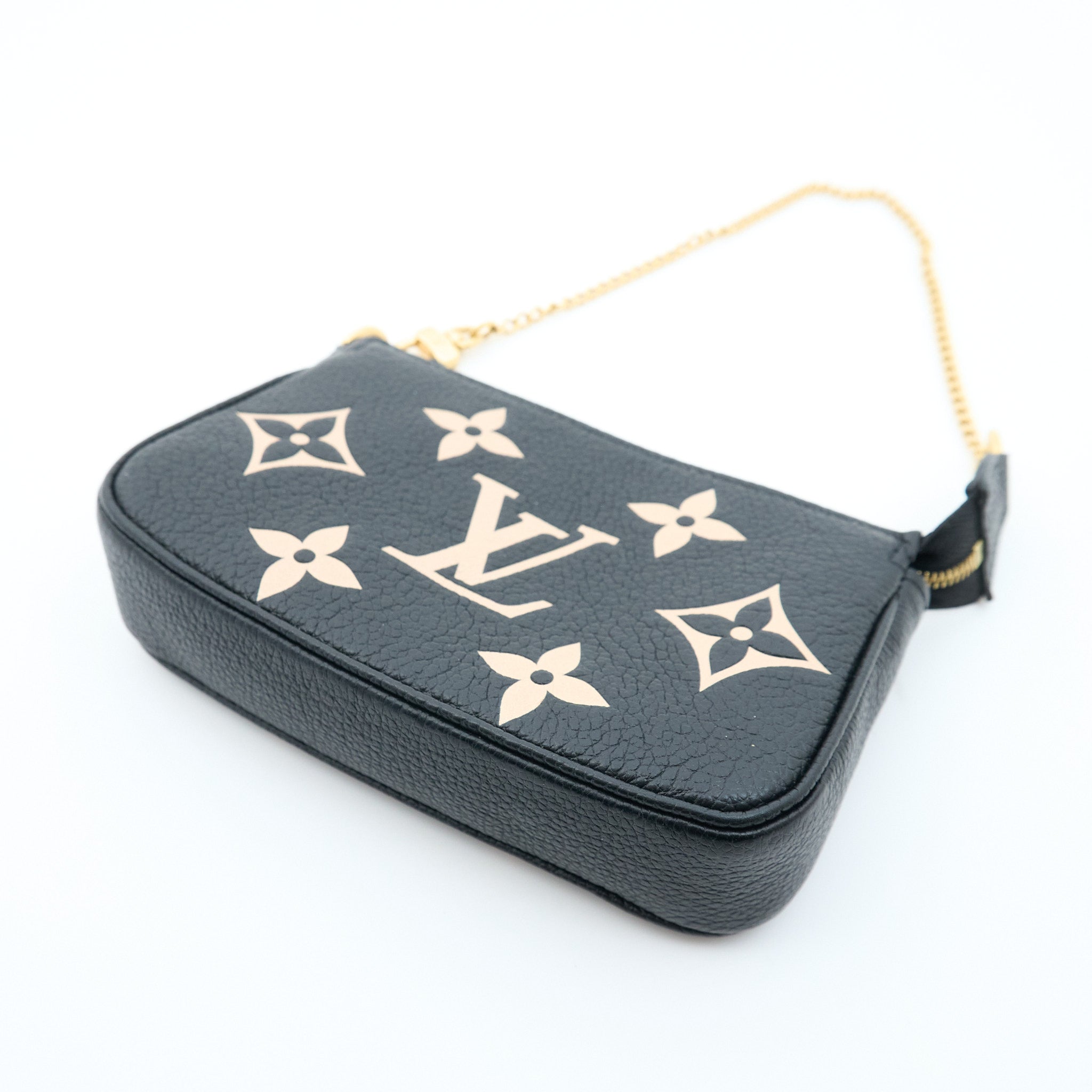 Louis Vuitton Mini Pochette Bicolour Monogram Empreinte Leather Bag