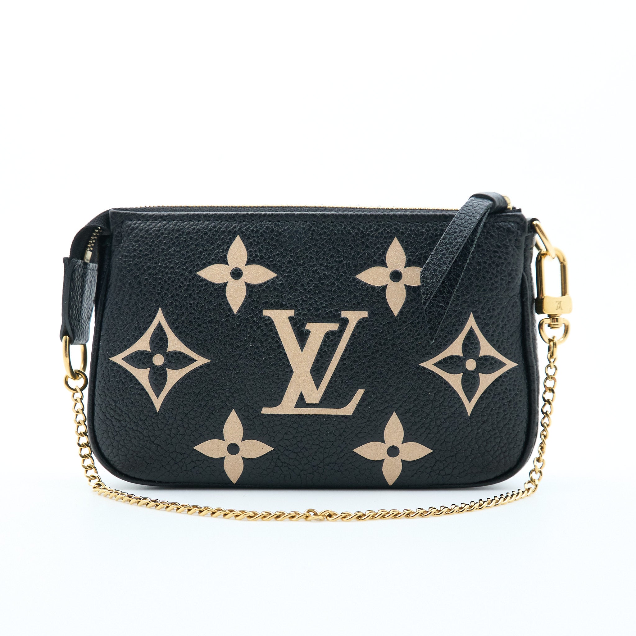 Louis Vuitton Mini Pochette Bicolour Monogram Empreinte Leather Bag