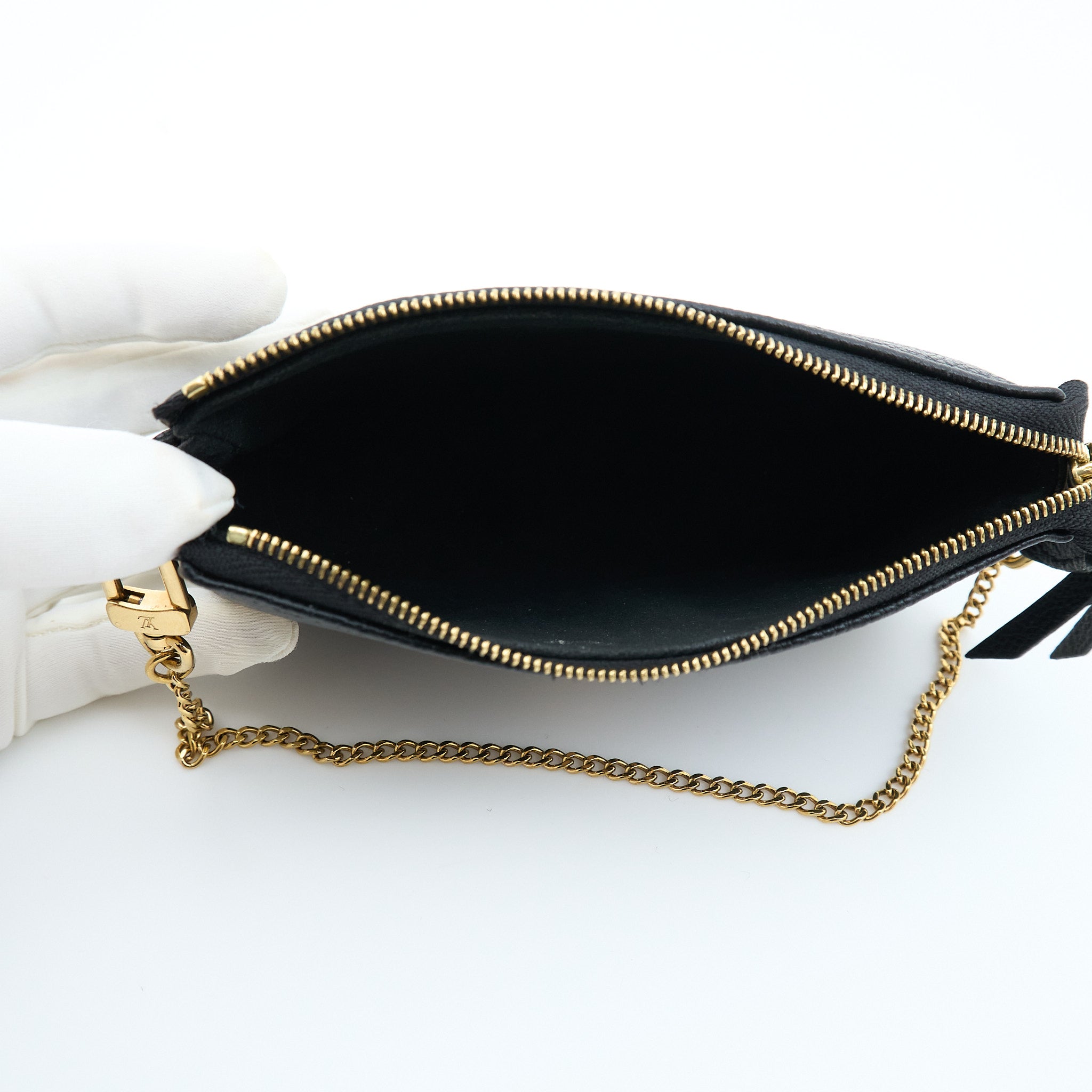 Louis Vuitton Mini Pochette Bicolour Monogram Empreinte Leather Bag