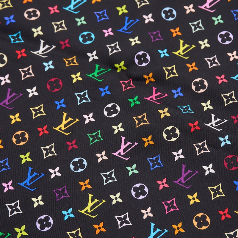 Louis Vuitton Murakami Black Silk Scarf