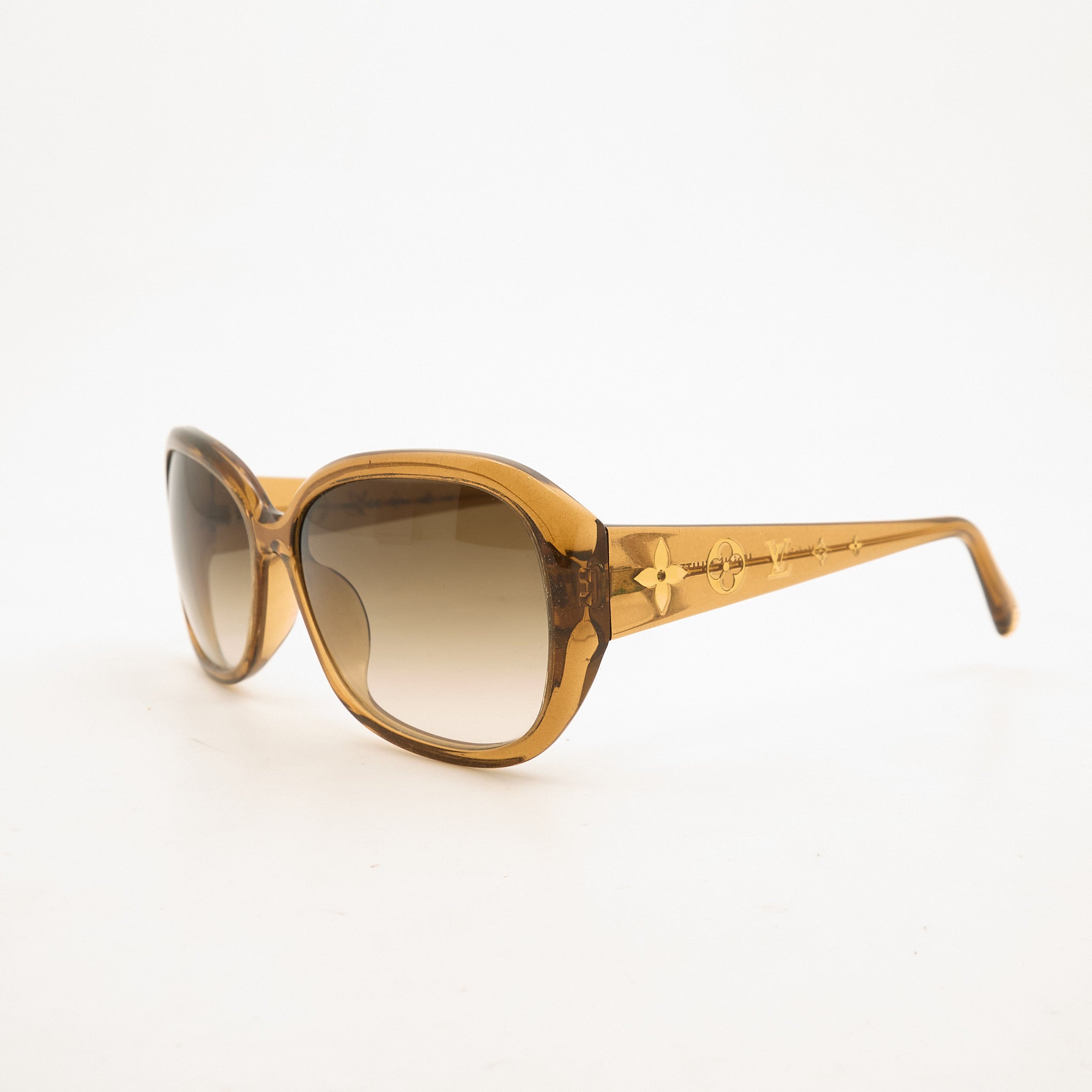 Louis Vuitton Obsession Glitter Acetate Sunglasses Gold
