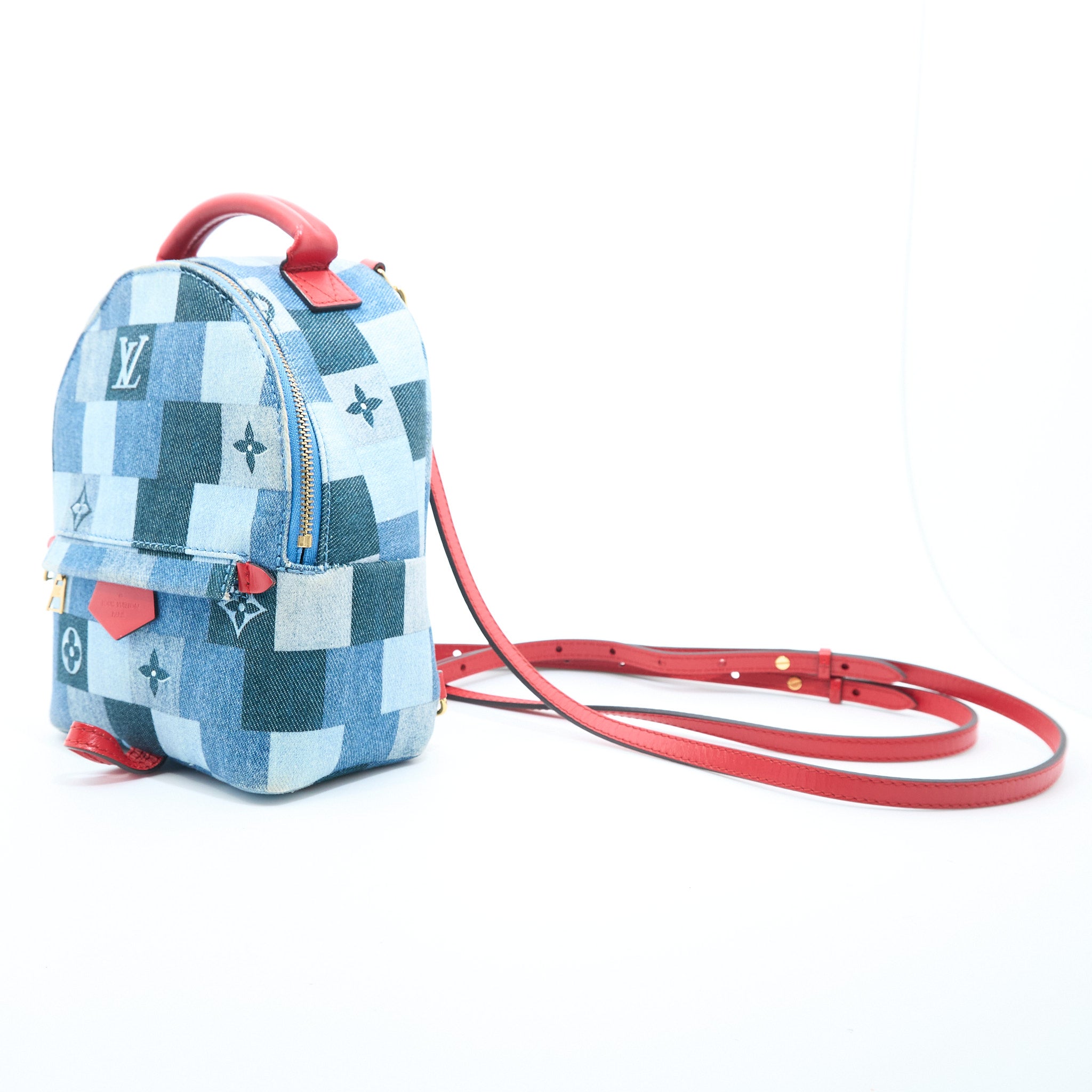 Louis Vuitton Palm Springs Mini Denim Backpack