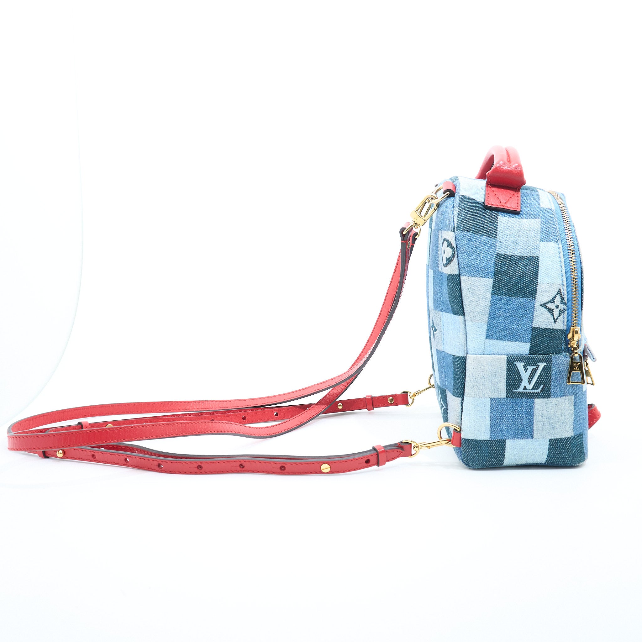 Louis Vuitton Palm Springs Mini Denim Backpack