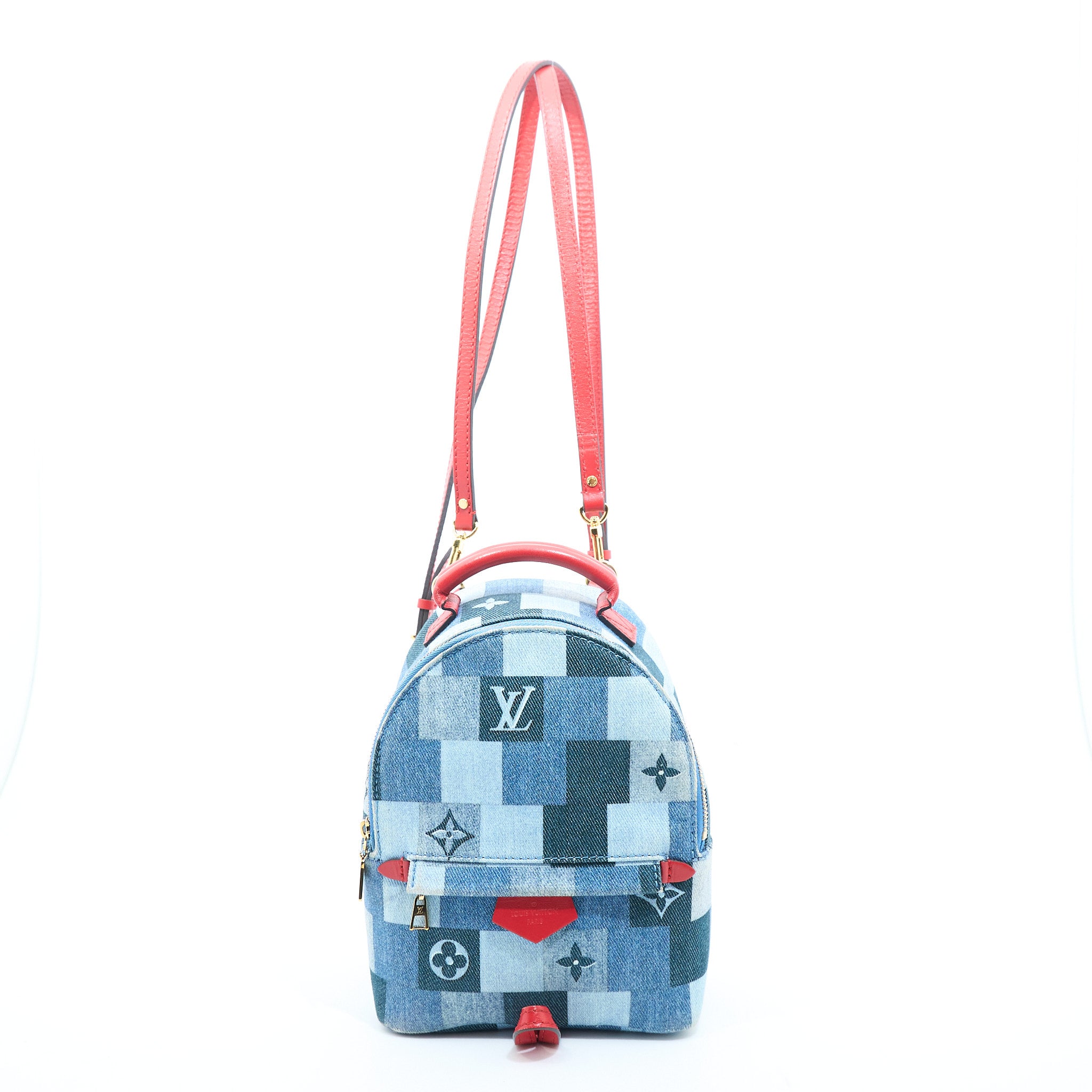Louis Vuitton Palm Springs Mini Denim Backpack