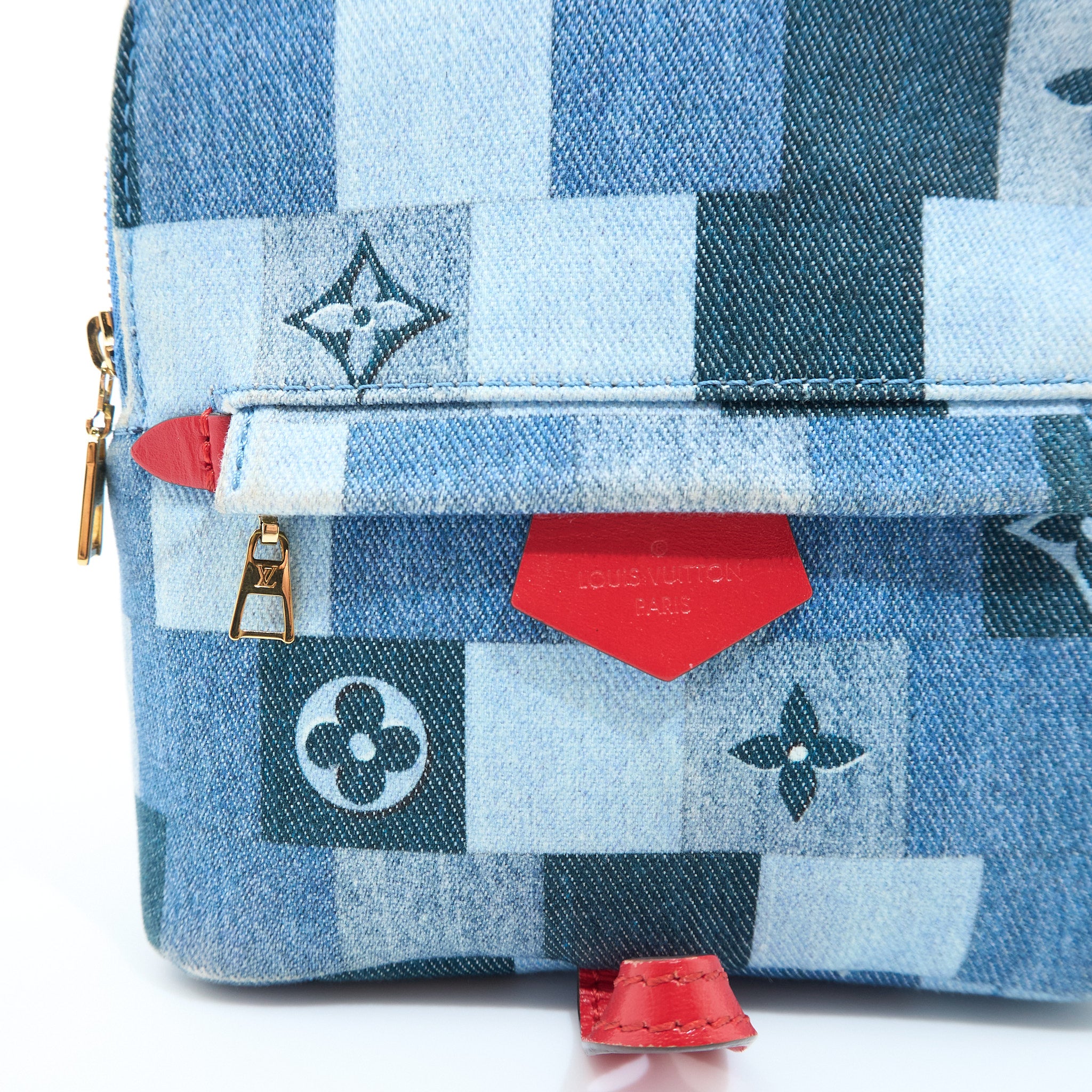 Louis Vuitton Palm Springs Mini Denim Backpack
