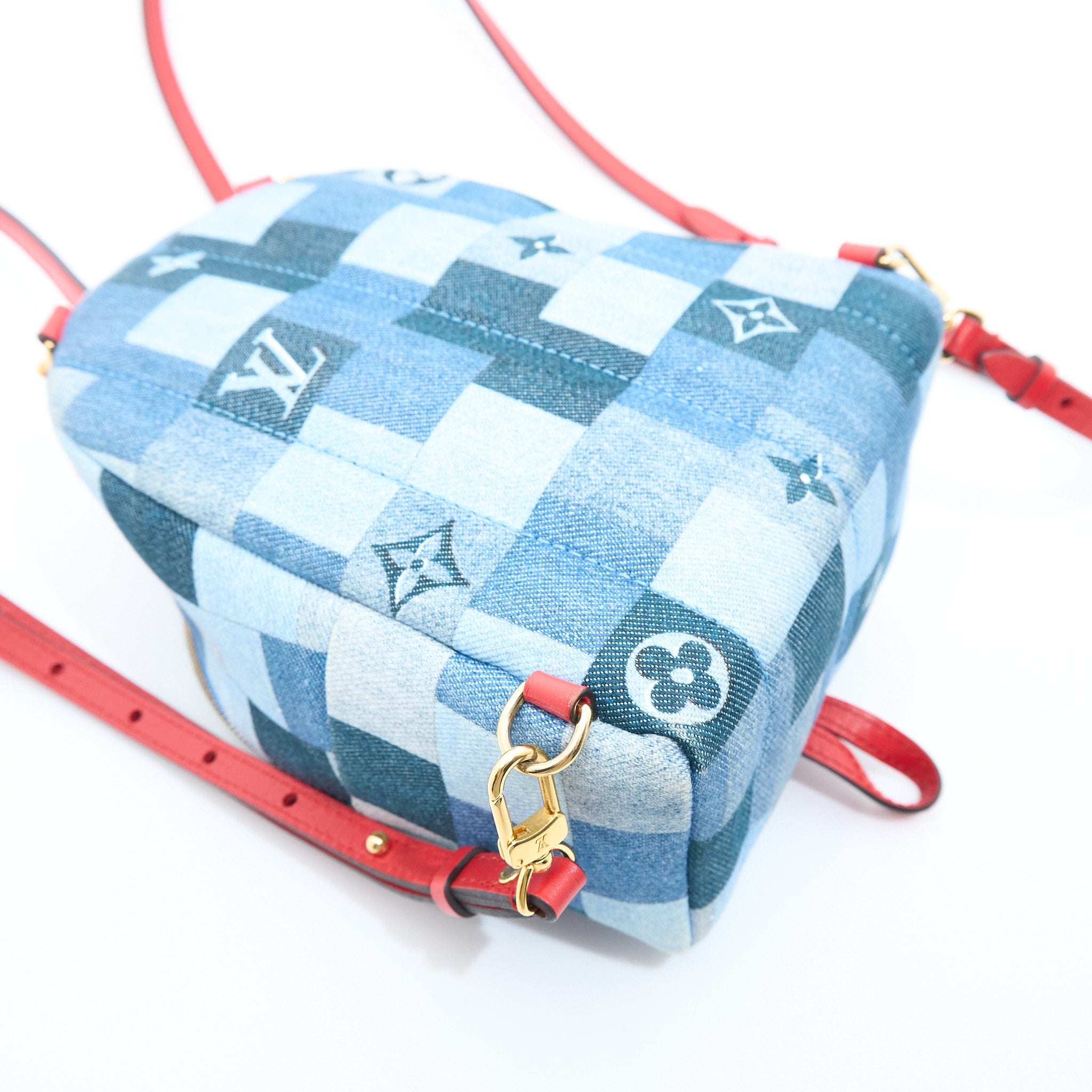 Louis Vuitton Palm Springs Mini Denim Backpack