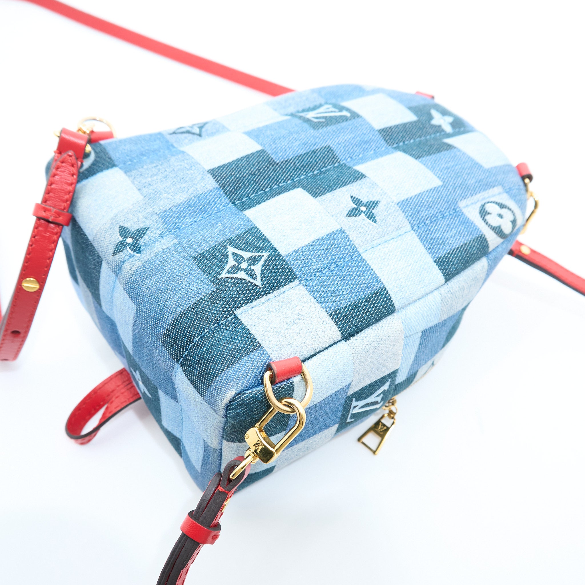 Louis Vuitton Palm Springs Mini Denim Backpack