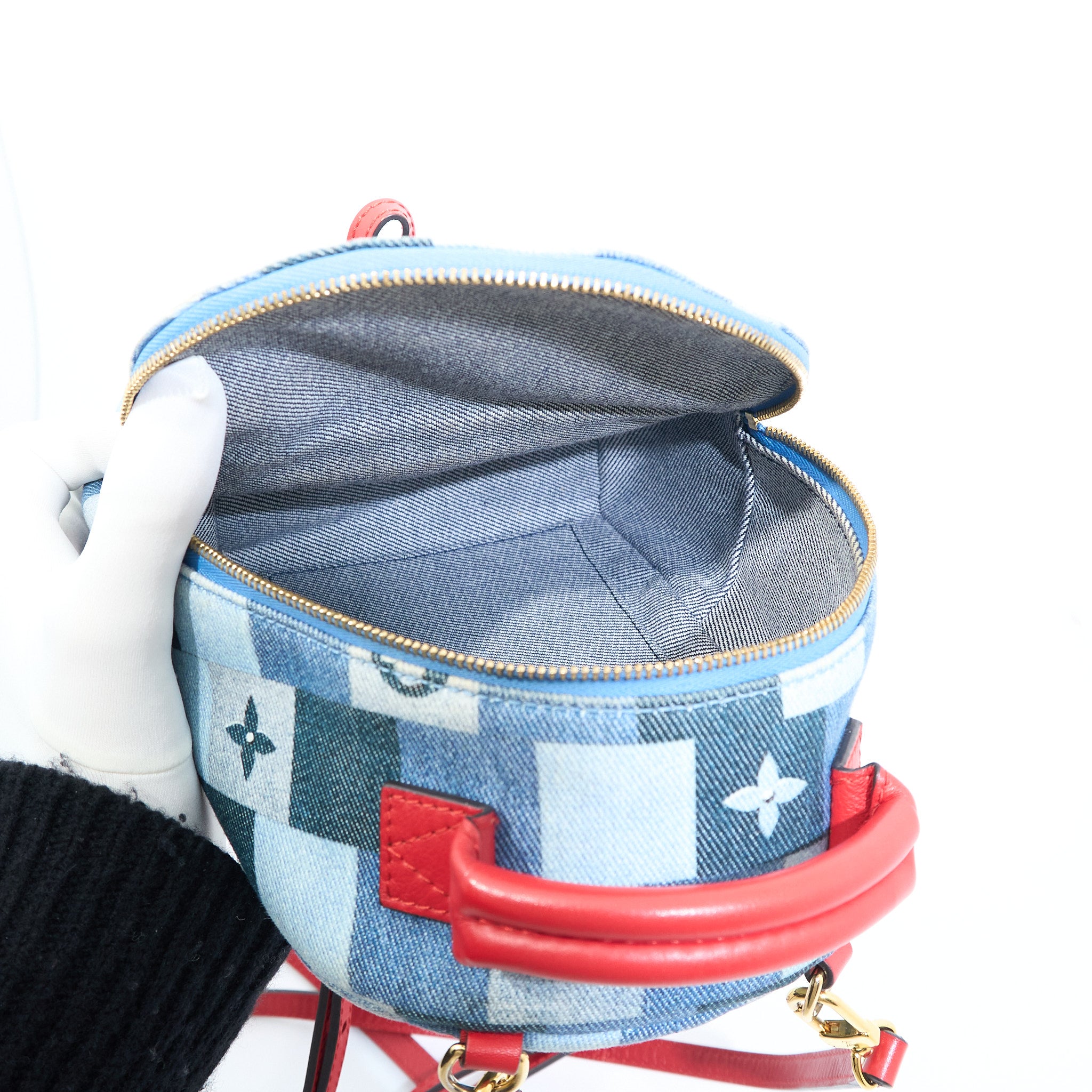 Louis Vuitton Palm Springs Mini Denim Backpack