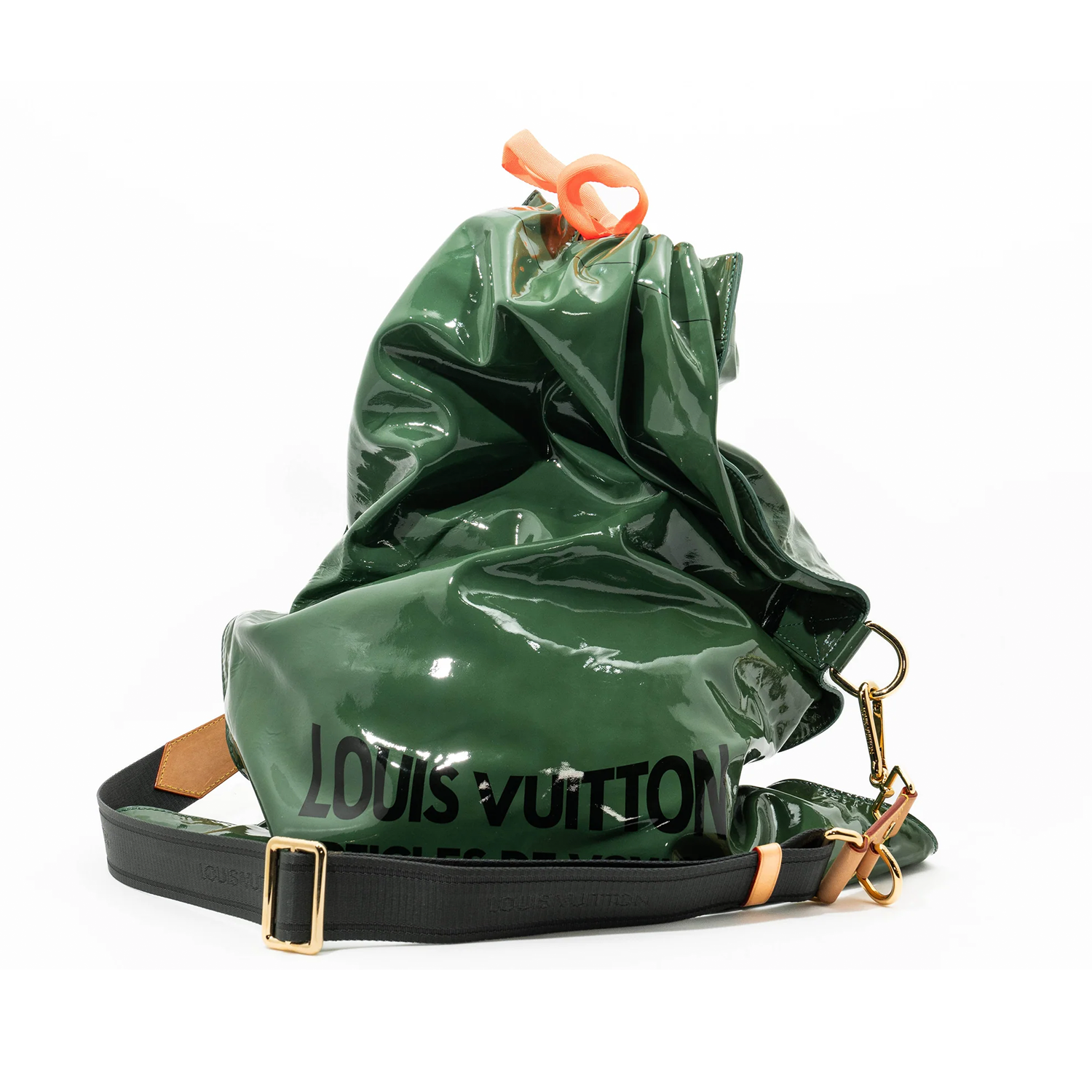 Louis Vuitton Patent Raindrop Besace in Green