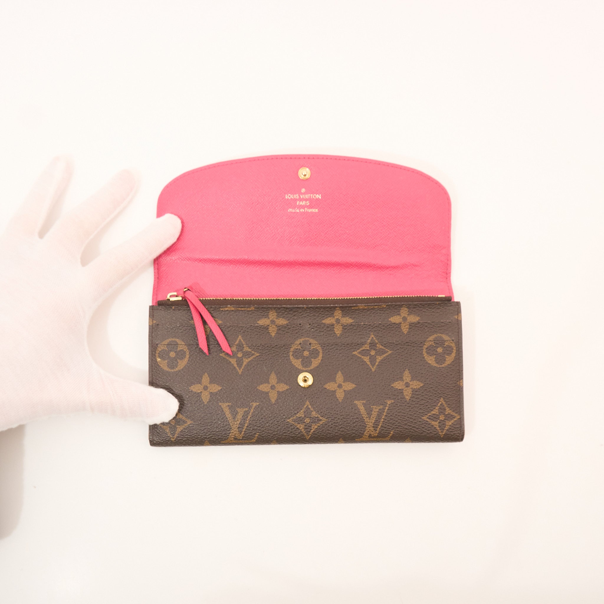 Louis Vuitton Monogram Sarah Wallet Pink