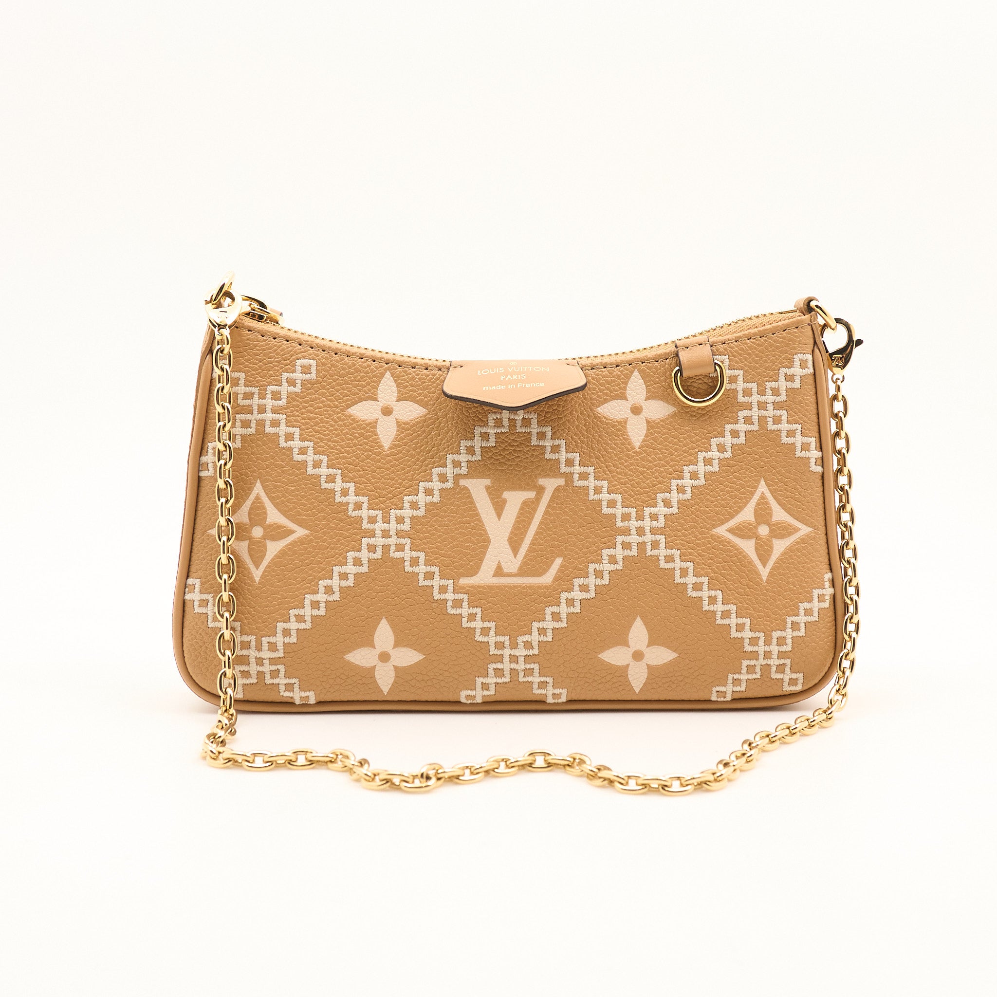 Louis Vuitton Arizona Cream Empriente Broderies Easy Pouch On Strap