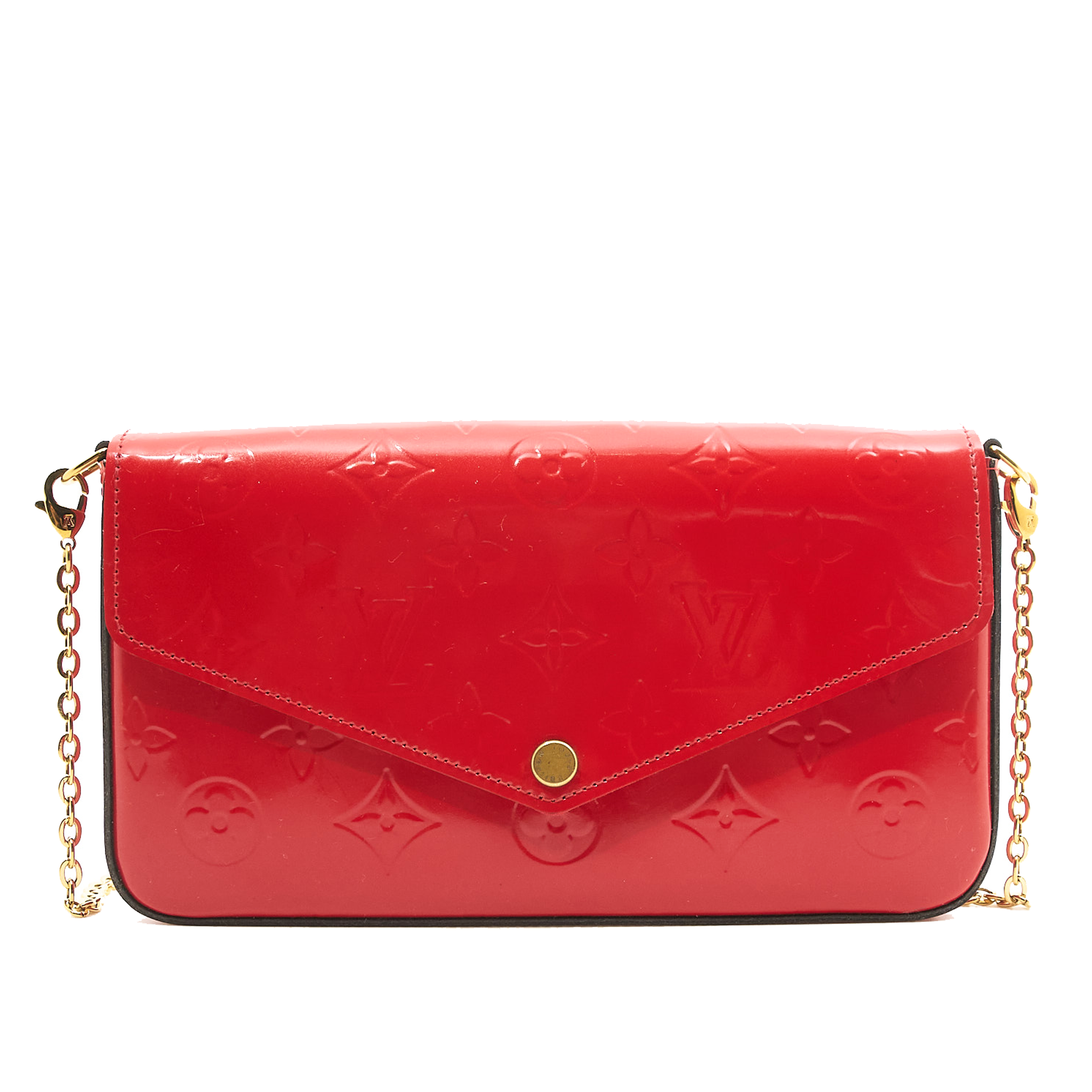 Louis Vuitton Félicie Pochette Red Vernis