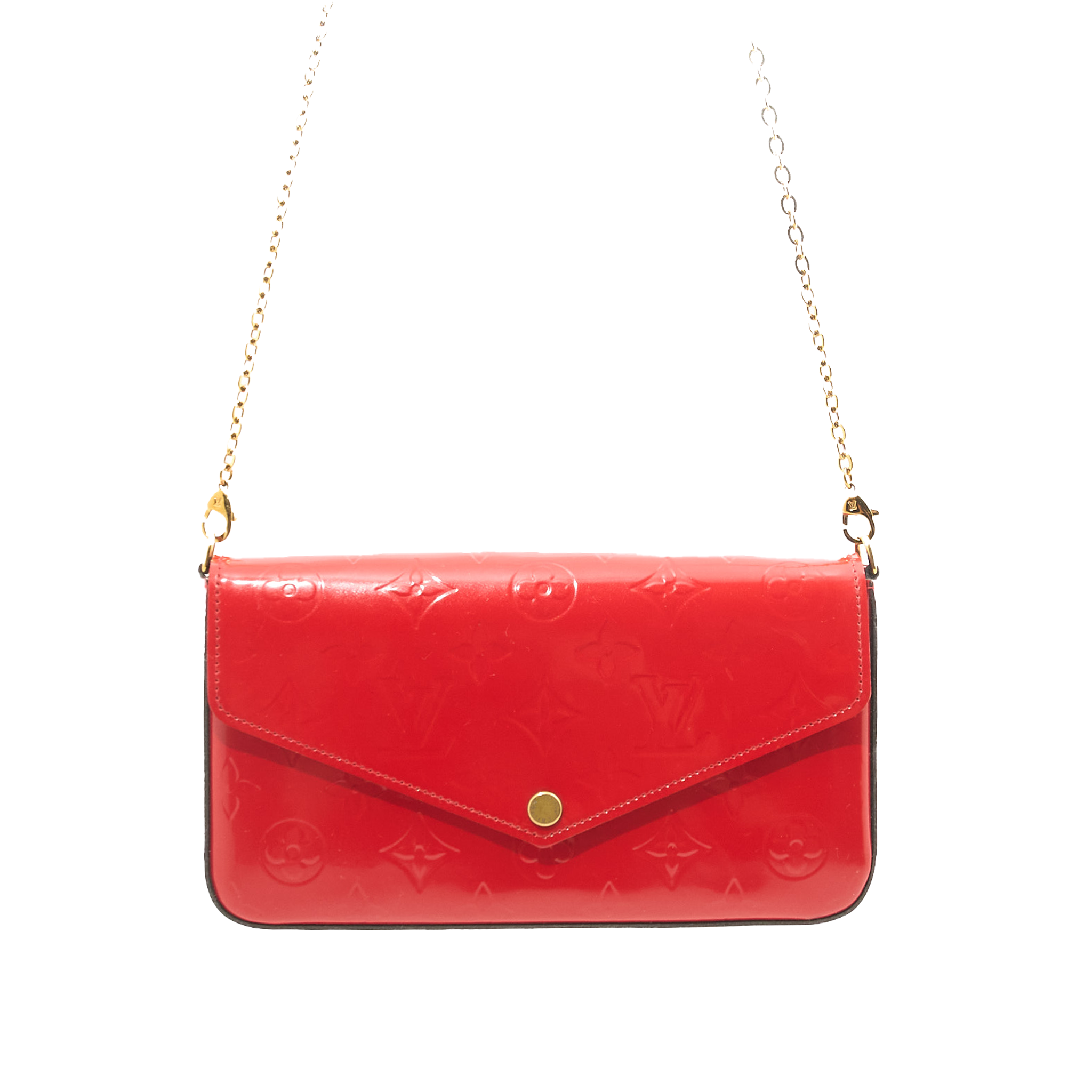 Louis Vuitton Félicie Pochette Red Vernis