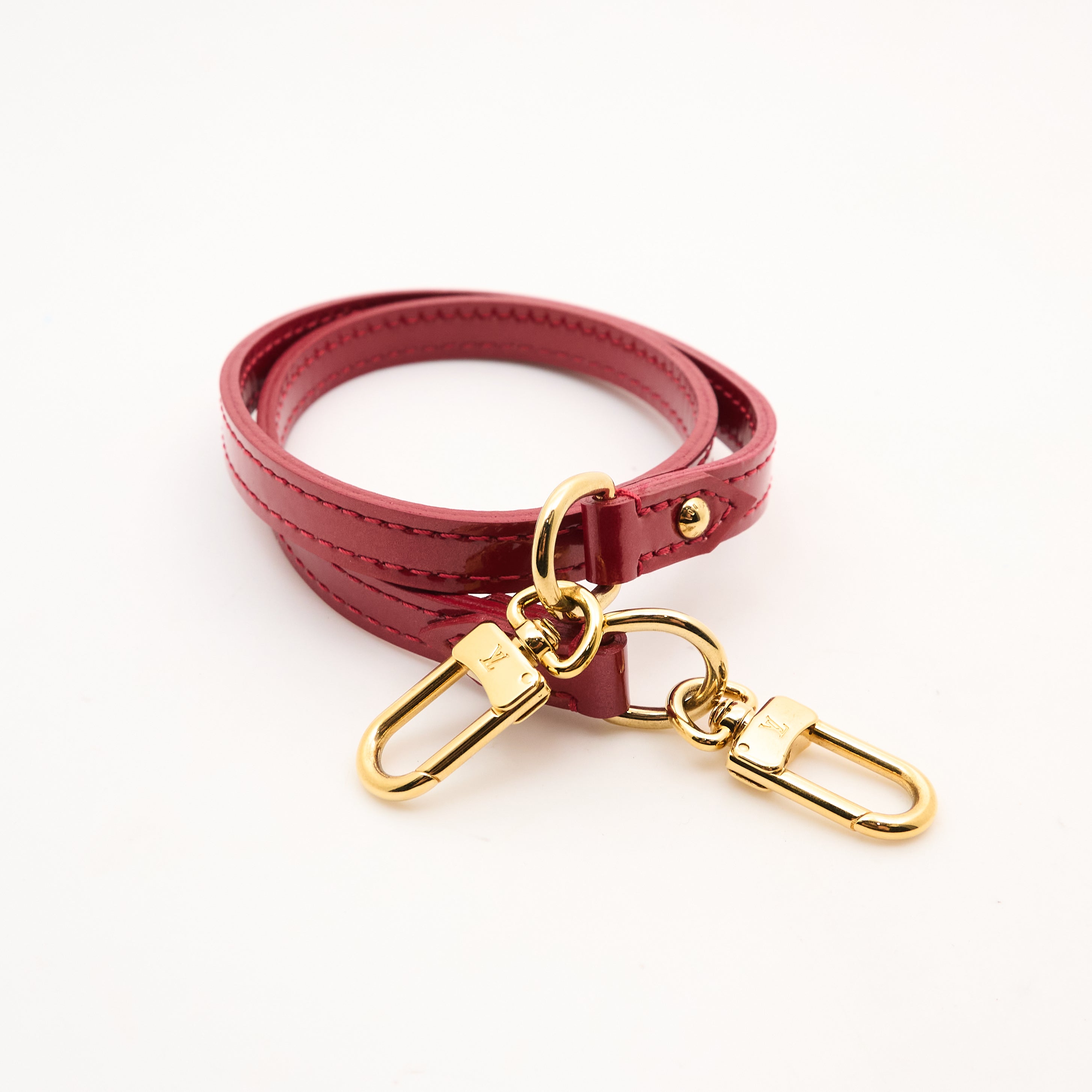 Louis Vuitton Red Vernis Crossbody Clutch Bag