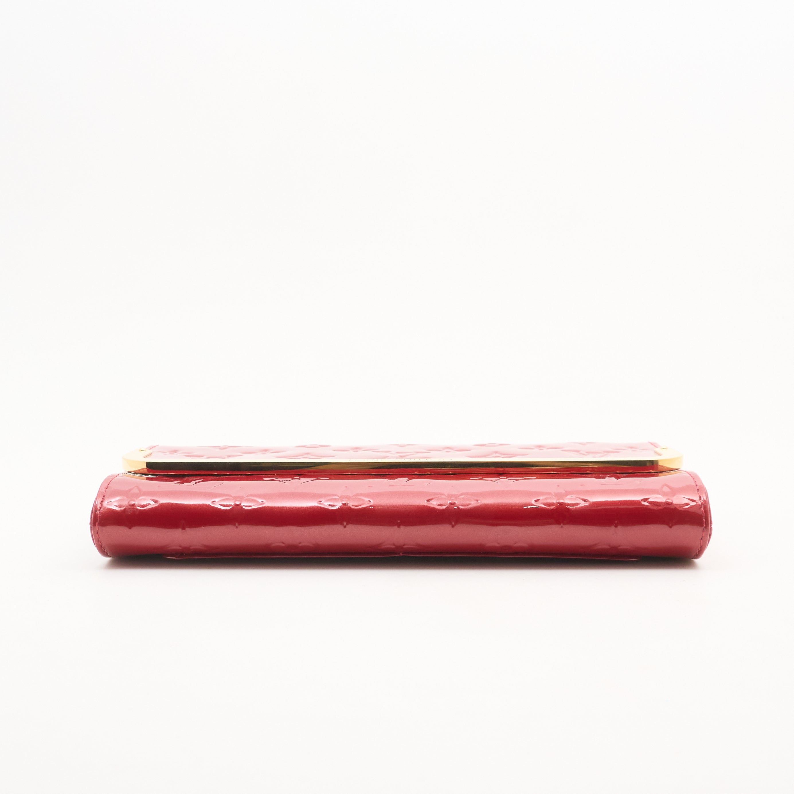 Louis Vuitton Red Vernis Crossbody Clutch Bag