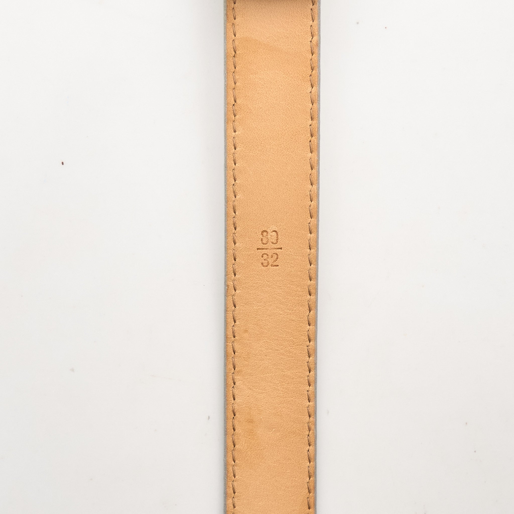 Louis Vuitton Silver Leather Belt