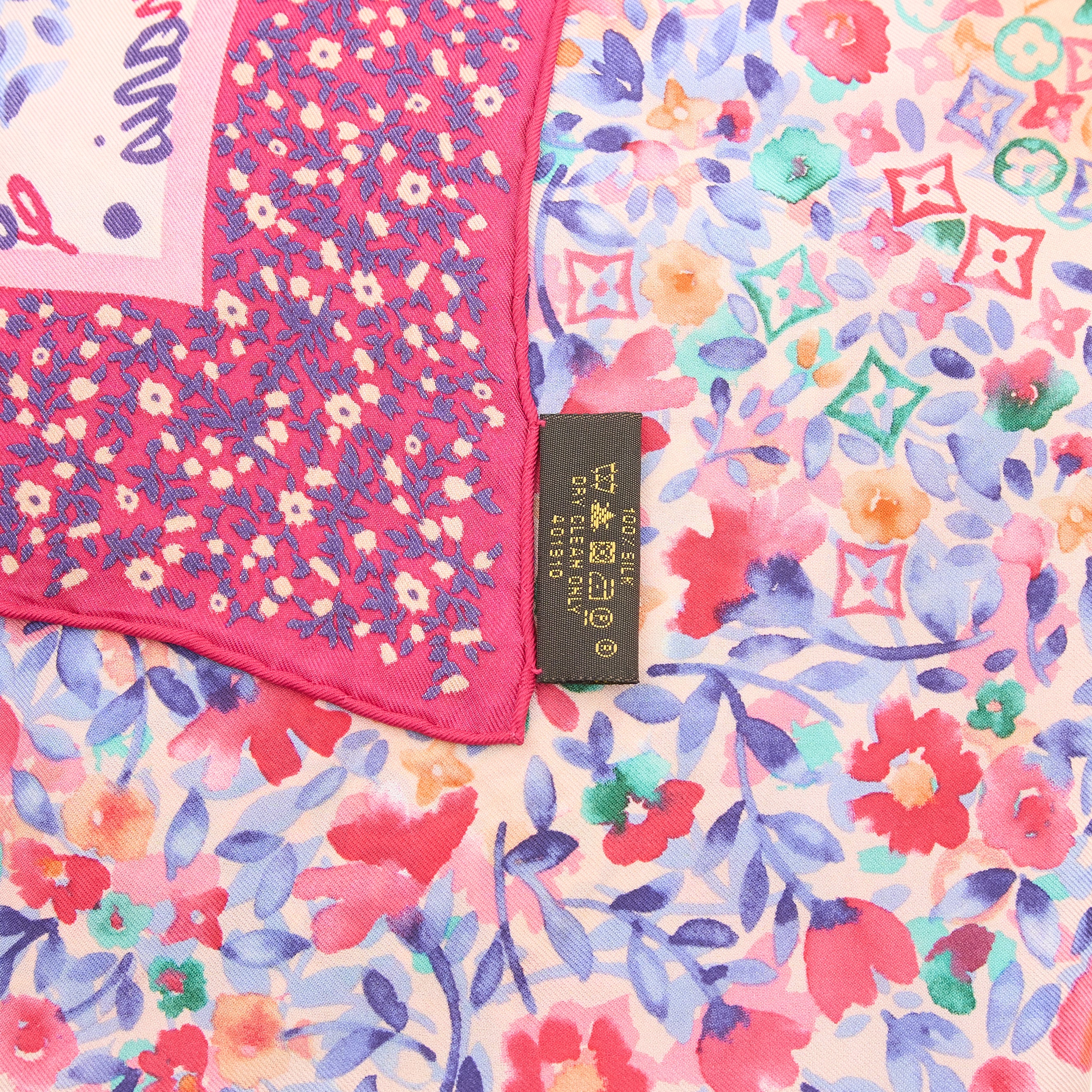 Louis Vuitton Floral Silk Scarf