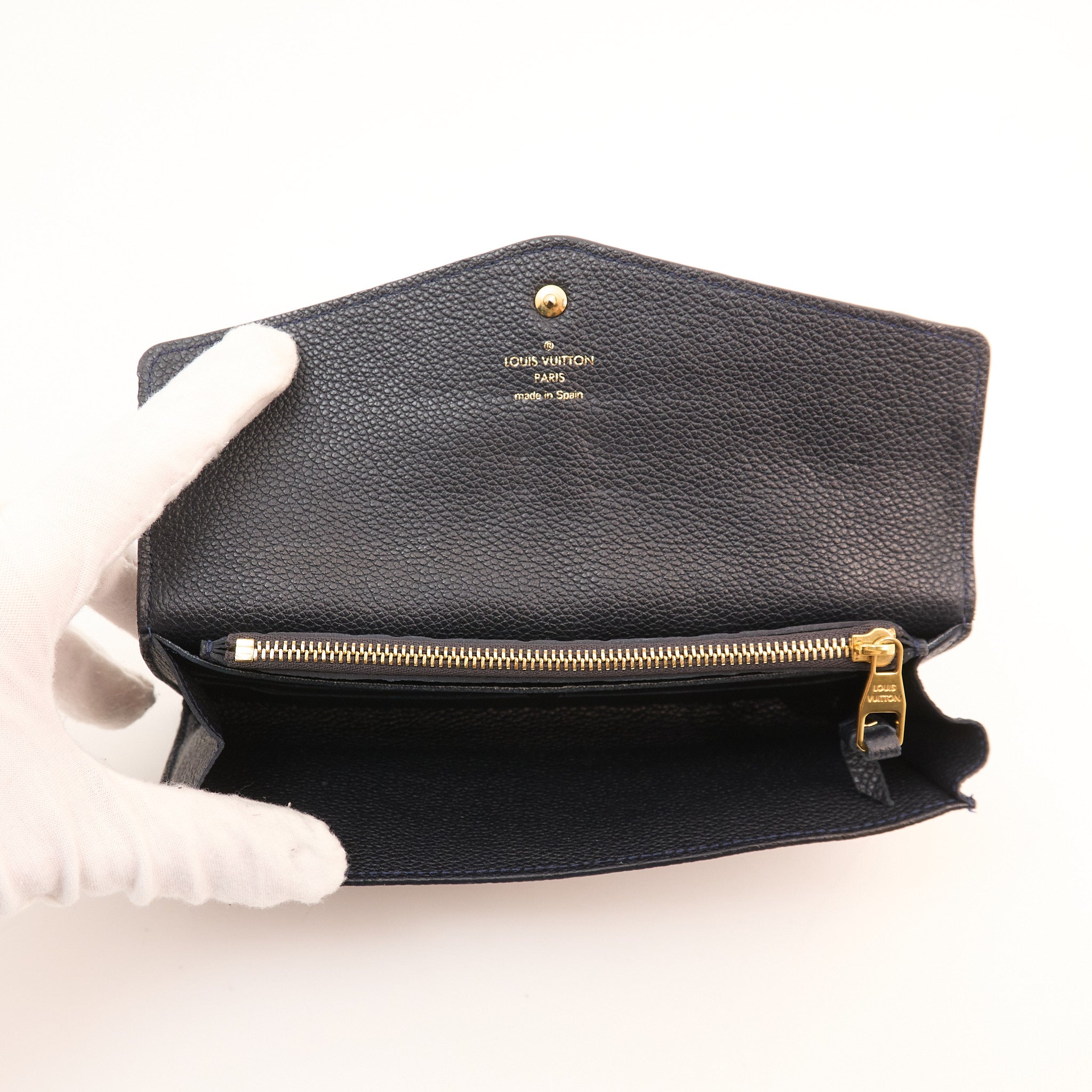 Louis Vuitton Black Empreinte Leather Wallet