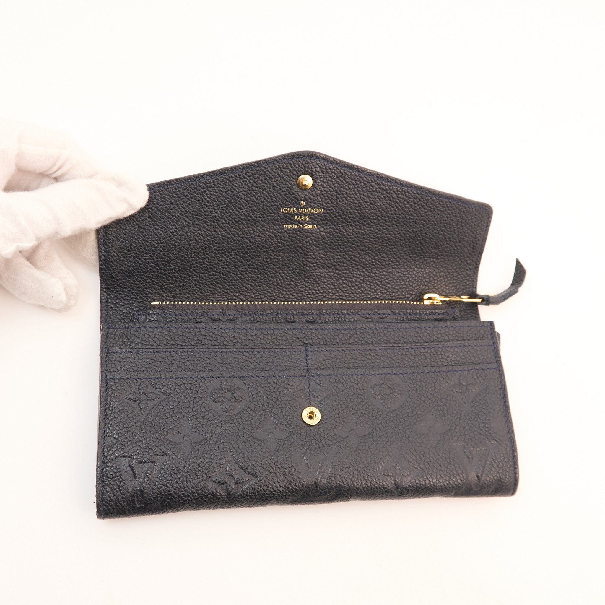 Louis Vuitton Black Empreinte Leather Wallet