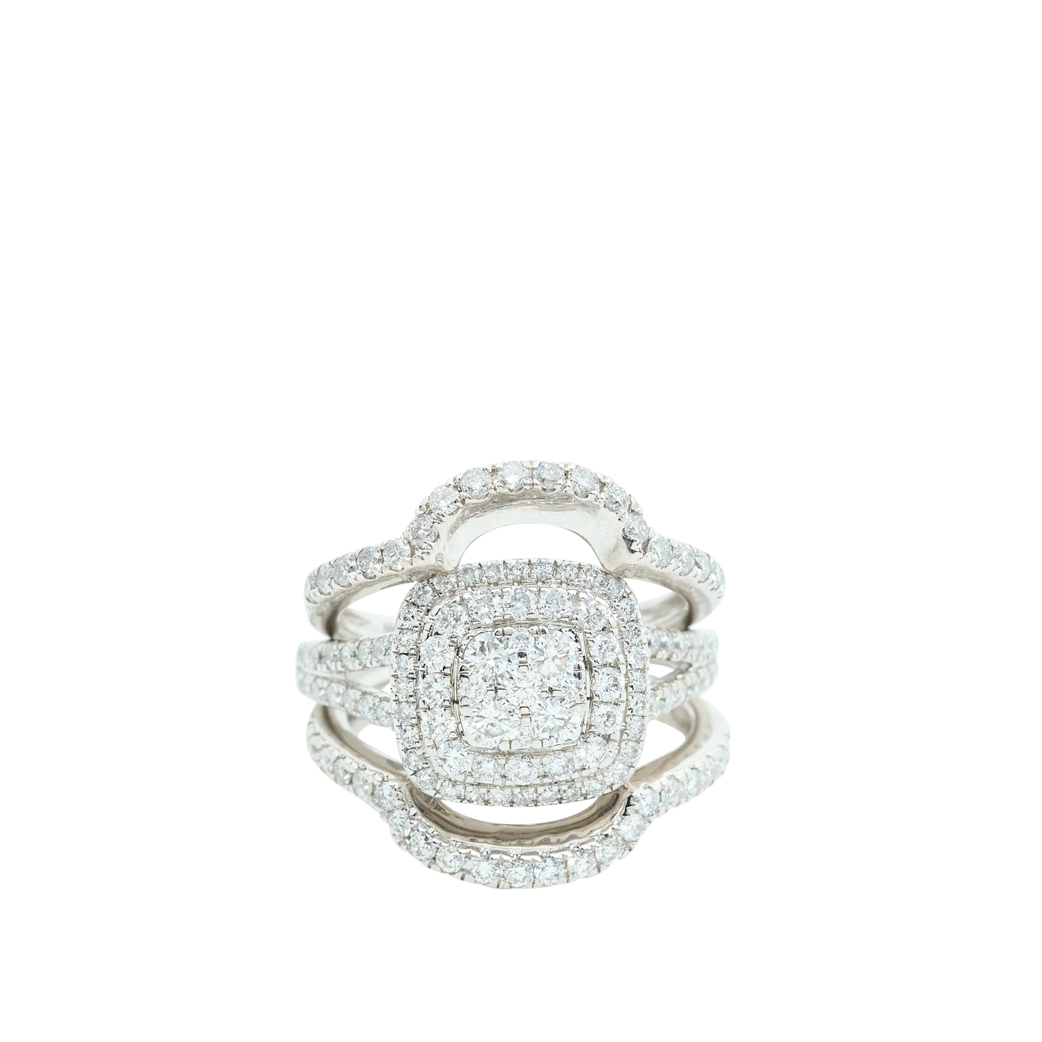 Michael Hill 14ct White Gold Rings 3 piece Set