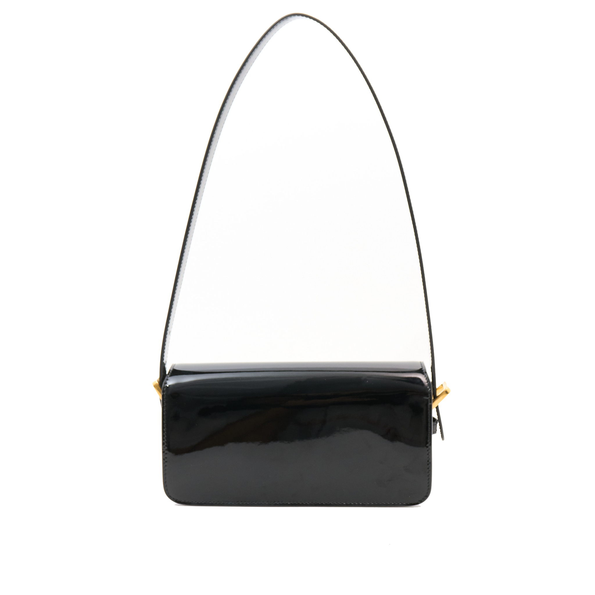 Miss Dior Flap Shoulder Bag Black Patent